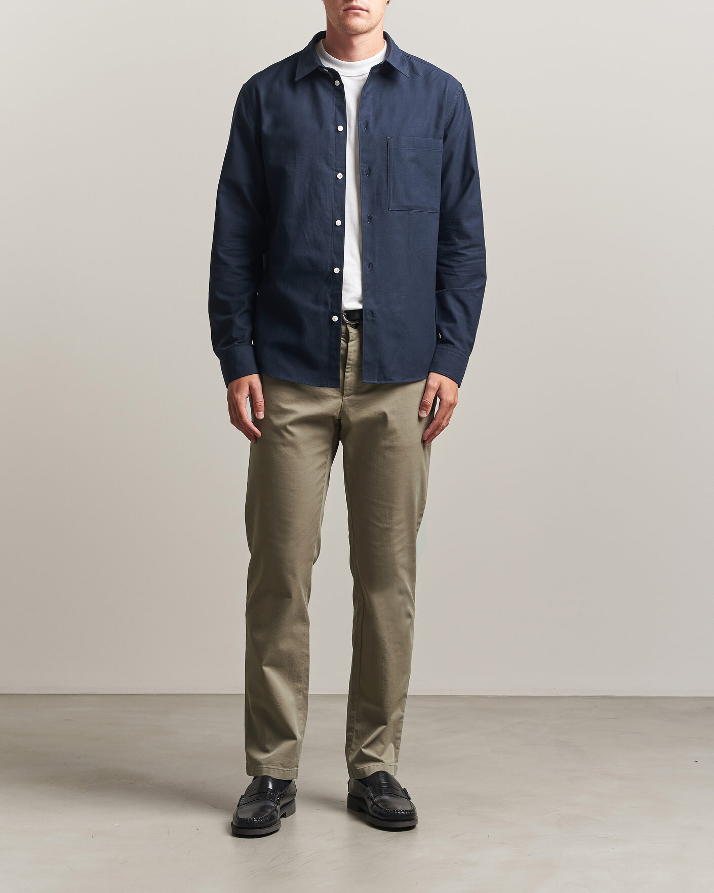 Mies | Kauluspaidat | J.Lindeberg | Marlon Flannel Shirt JL Navy