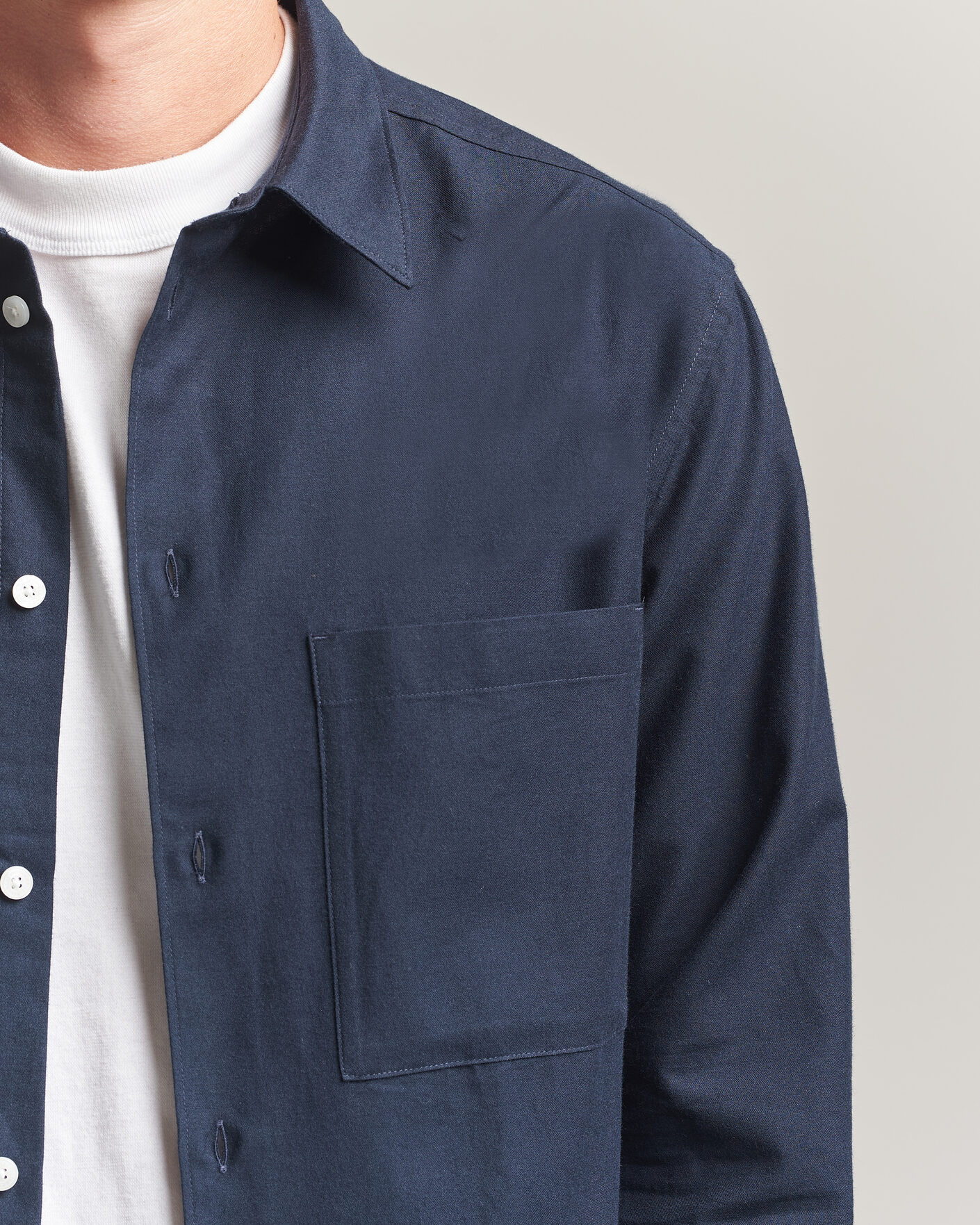 Mies | Kauluspaidat | J.Lindeberg | Marlon Flannel Shirt JL Navy