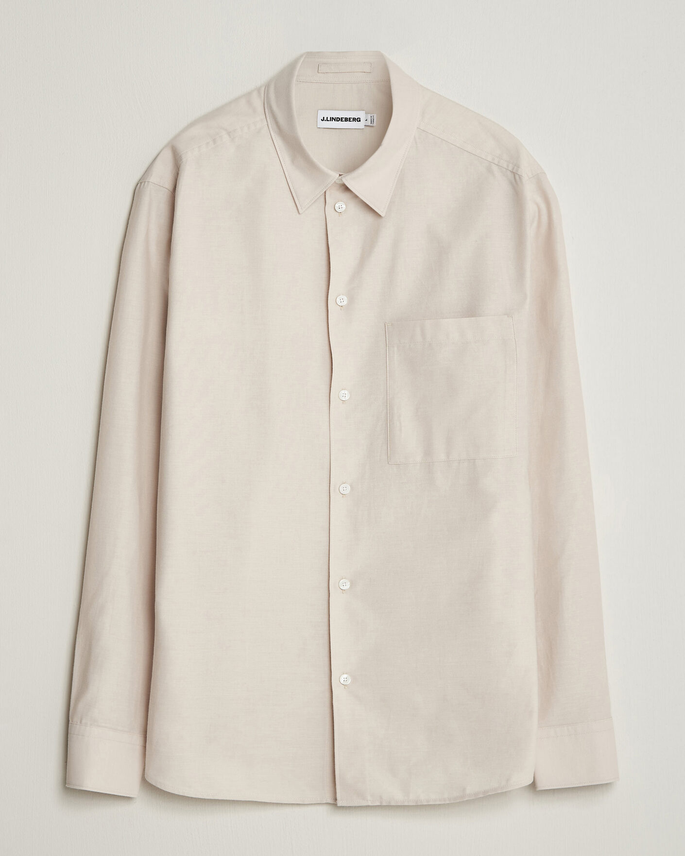 Mies | Kauluspaidat | J.Lindeberg | Marlon Flannel Shirt Moonbeam