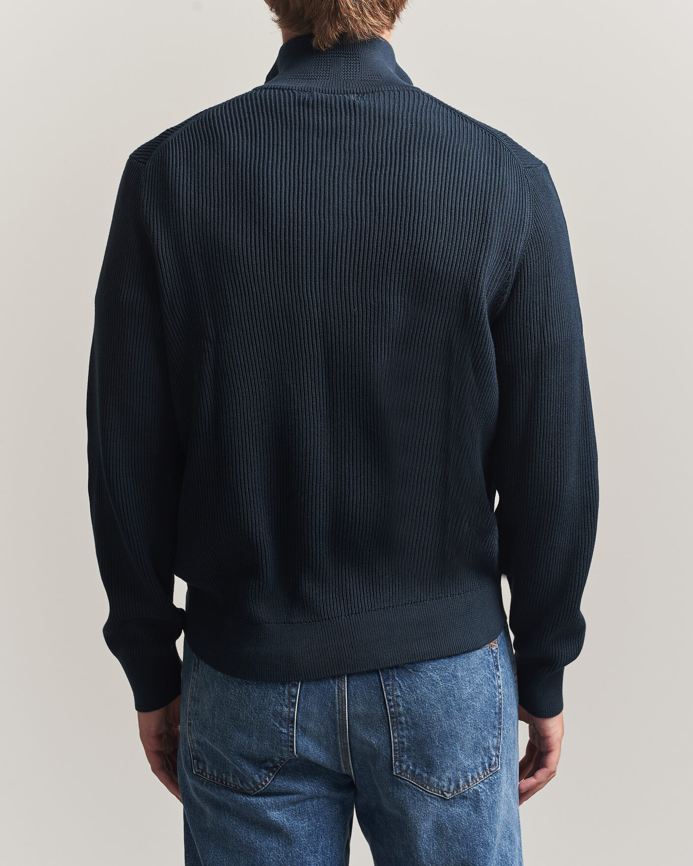 Mies | Puserot | J.Lindeberg | Alexis Cotton Full Zip JL Navy