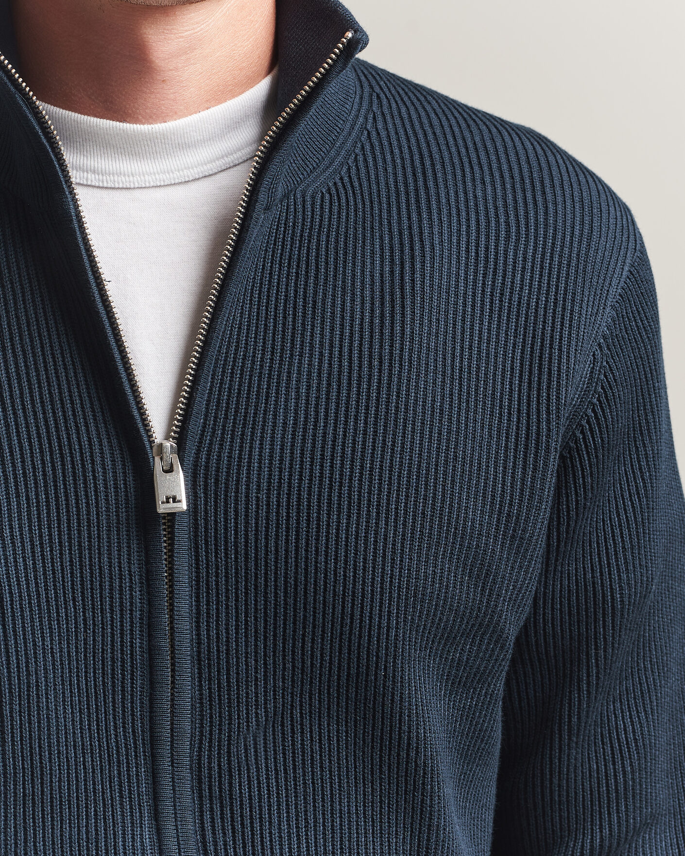 Mies | Puserot | J.Lindeberg | Alexis Cotton Full Zip JL Navy