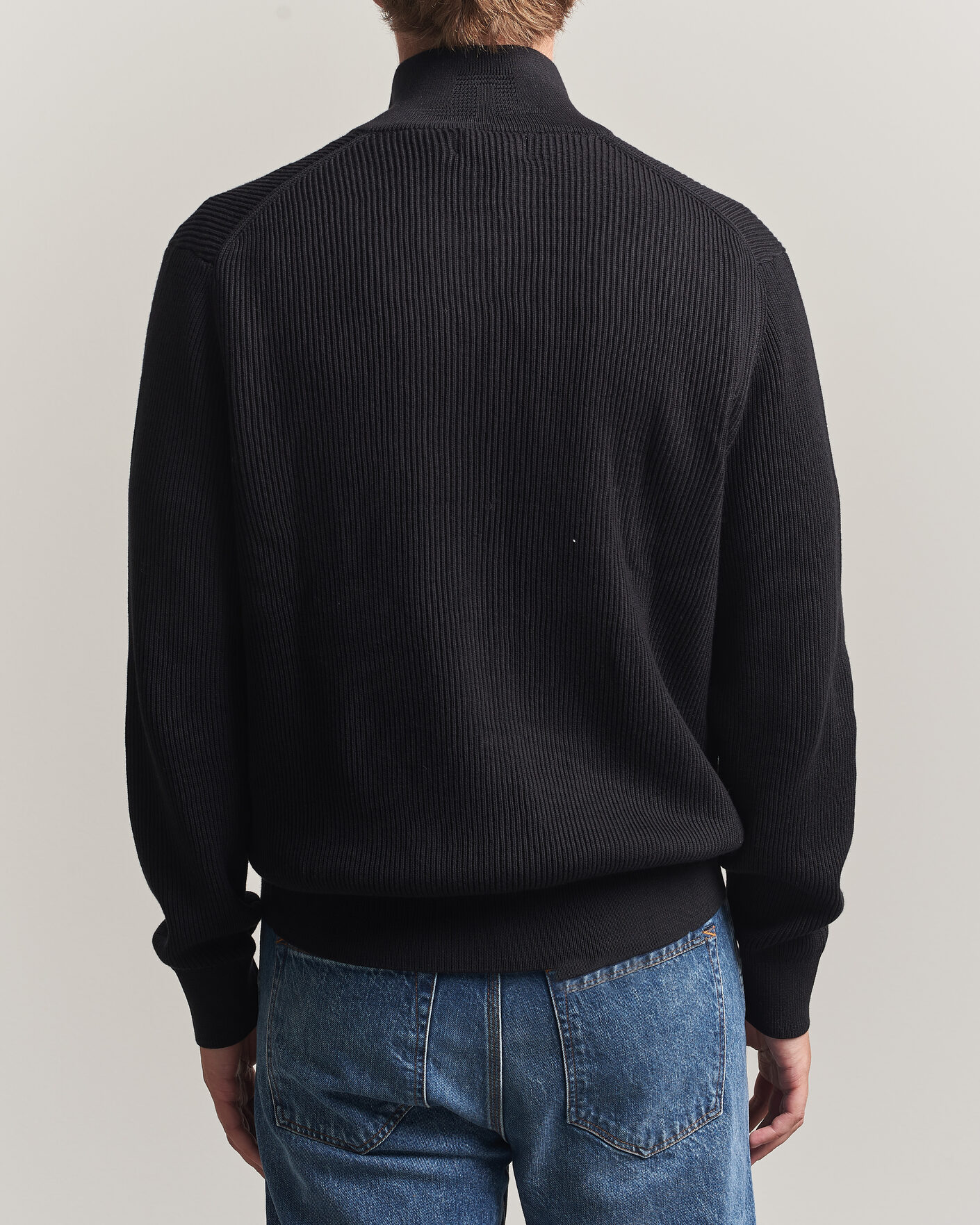 Mies | Puserot | J.Lindeberg | Alexis Cotton Full Zip Black