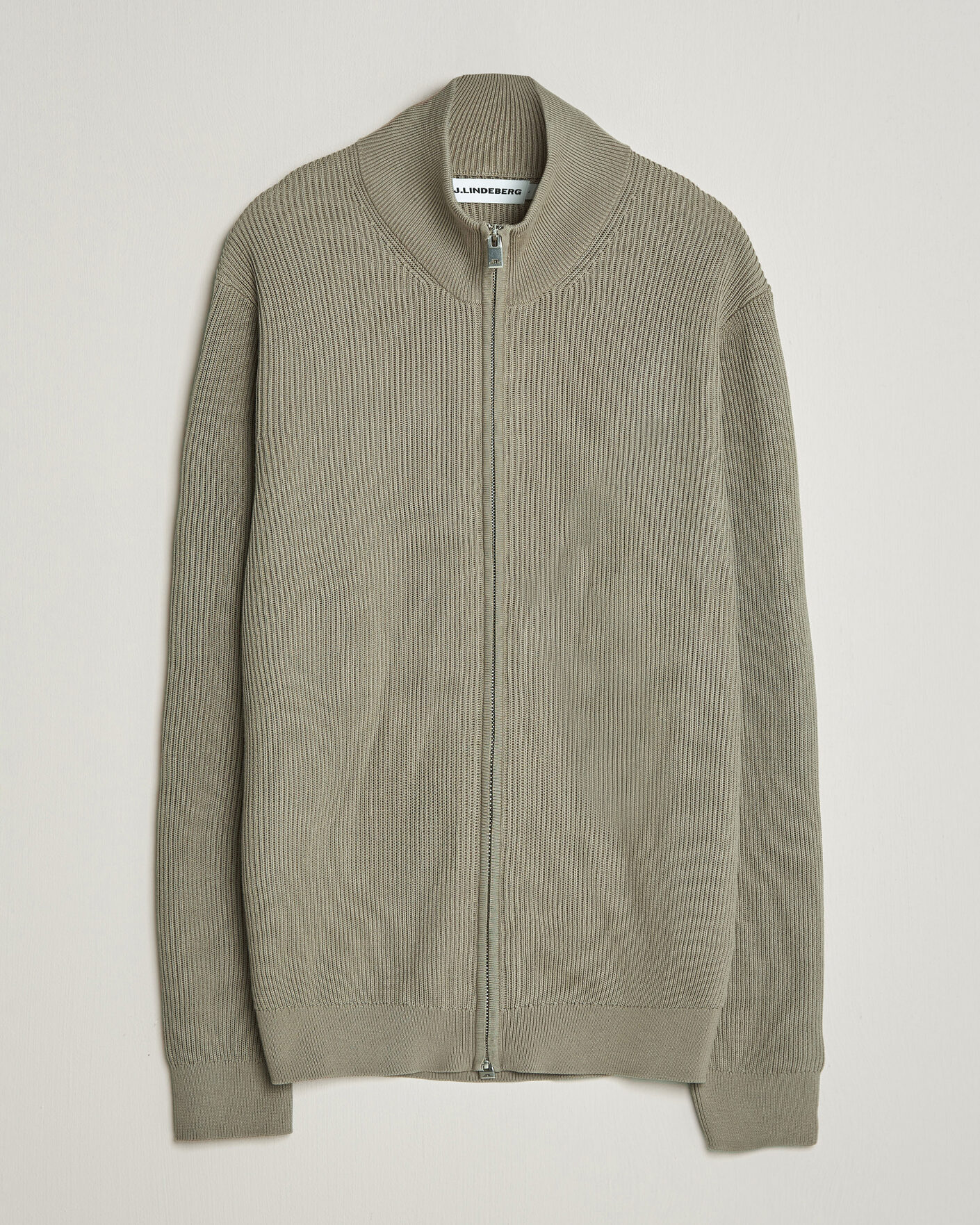 Mies | Puserot | J.Lindeberg | Alexis Cotton Full Zip Brindle
