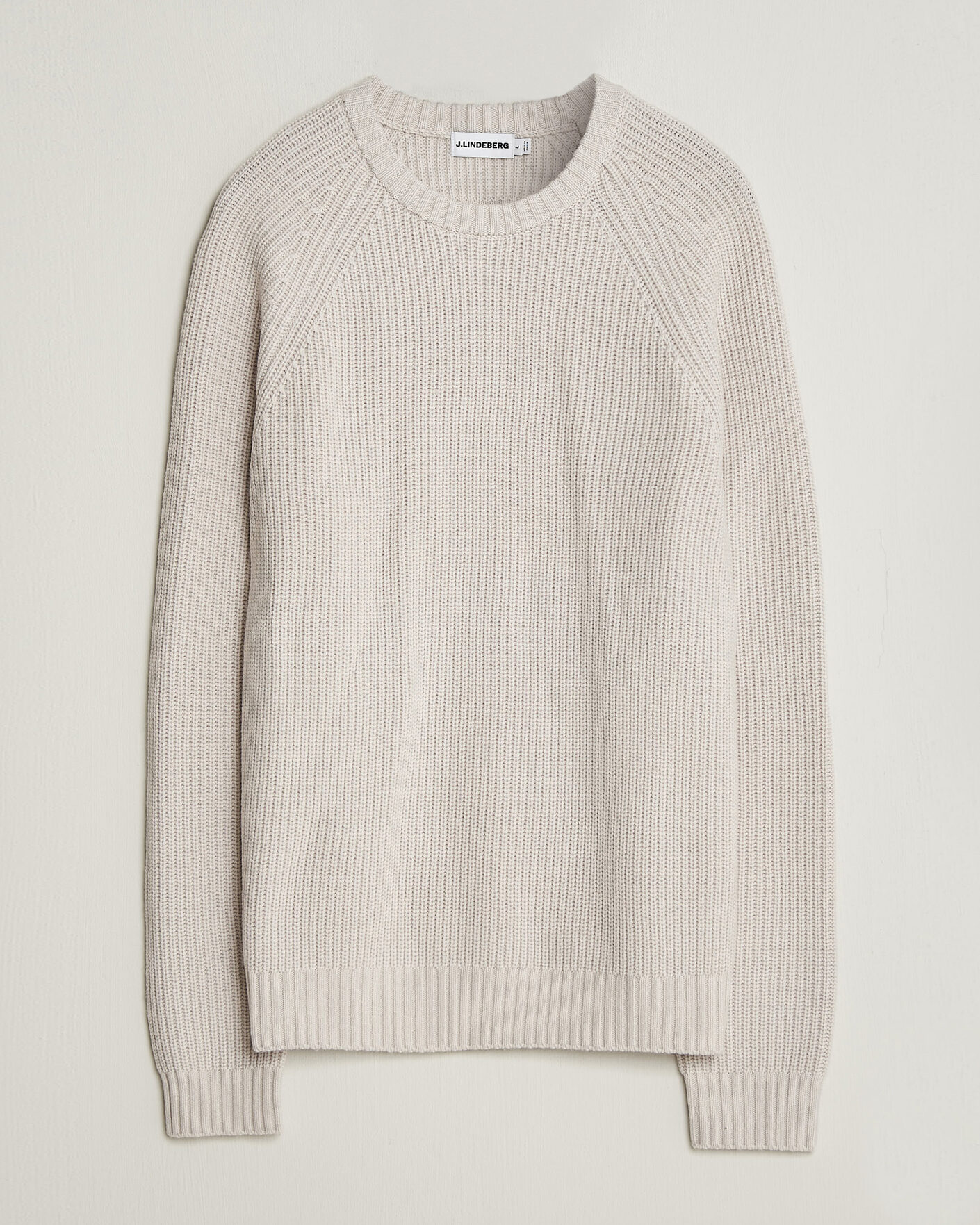 Mies | Puserot | J.Lindeberg | Hallow Wool Blend Knitted Sweater Moonbeam