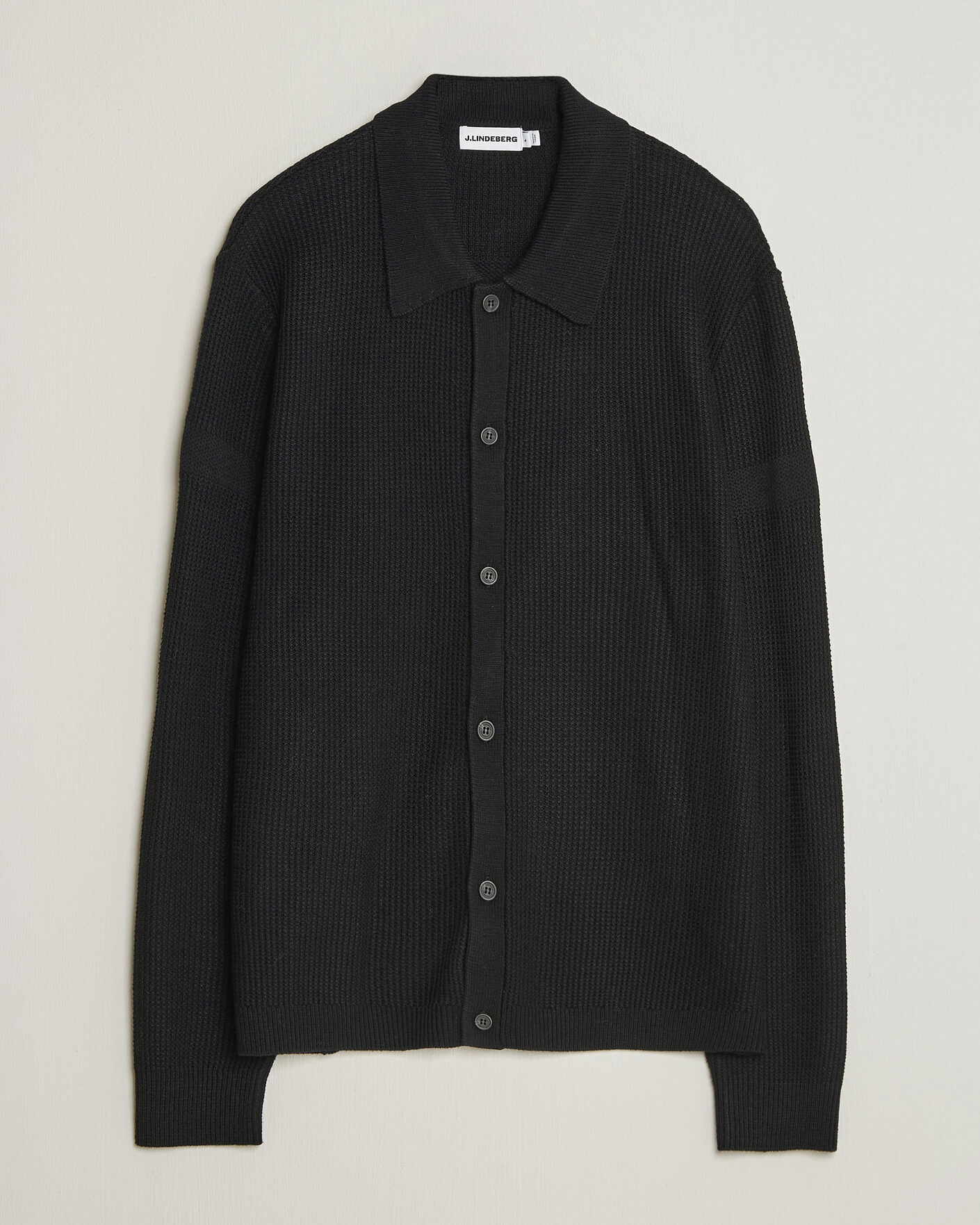 Mies | Puserot | J.Lindeberg | Willem Knitted Cardigan Black