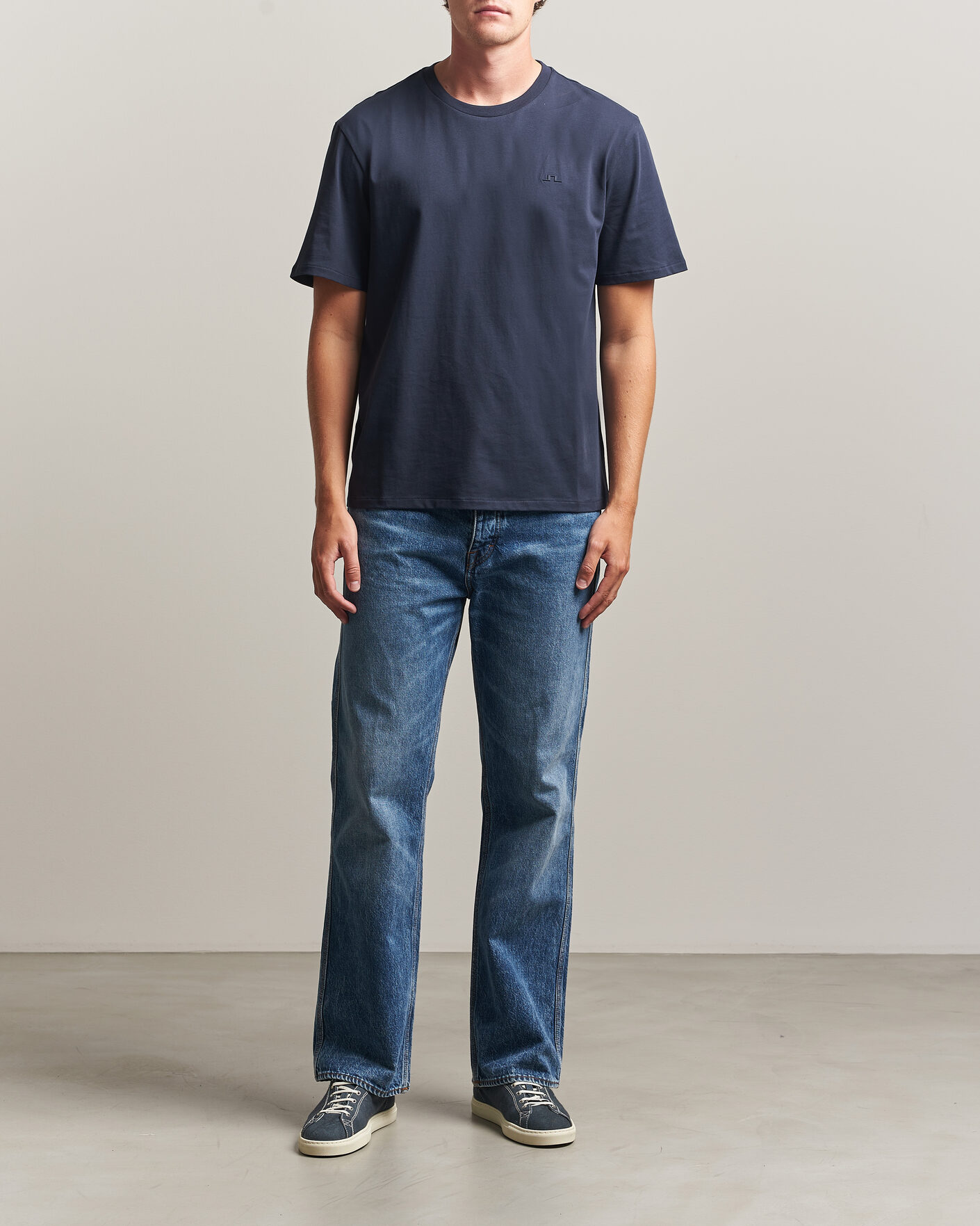 Mies | T-paidat | J.Lindeberg | Alpha Crew Neck T-Shirt JL Navy