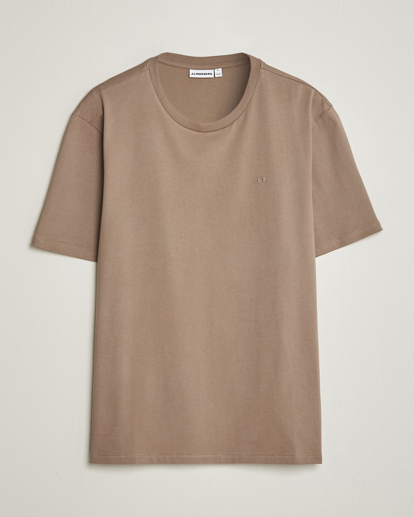 Mies | T-paidat | J.Lindeberg | Alpha Crew Neck T-Shirt Brindle