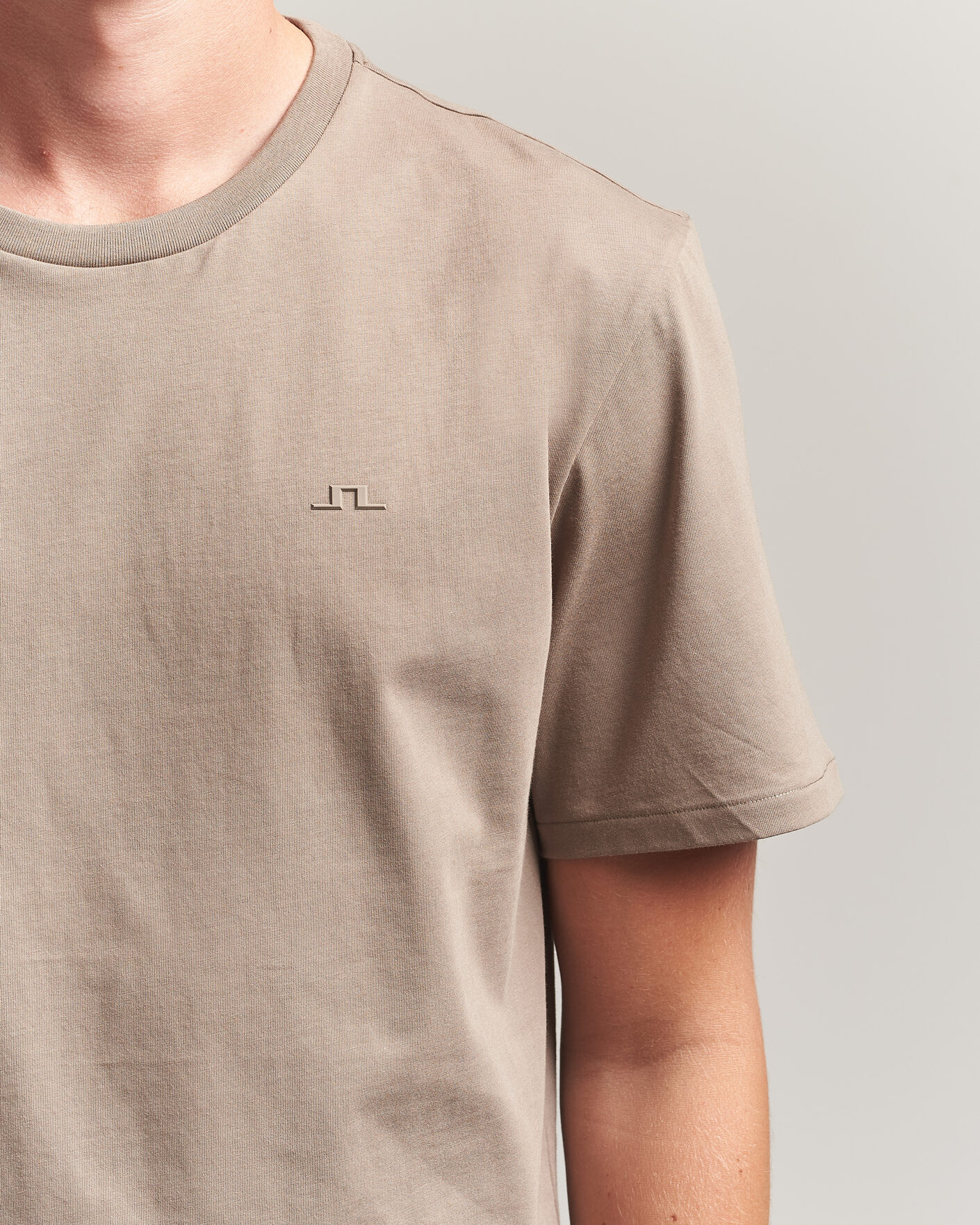 Mies | T-paidat | J.Lindeberg | Alpha Crew Neck T-Shirt Brindle