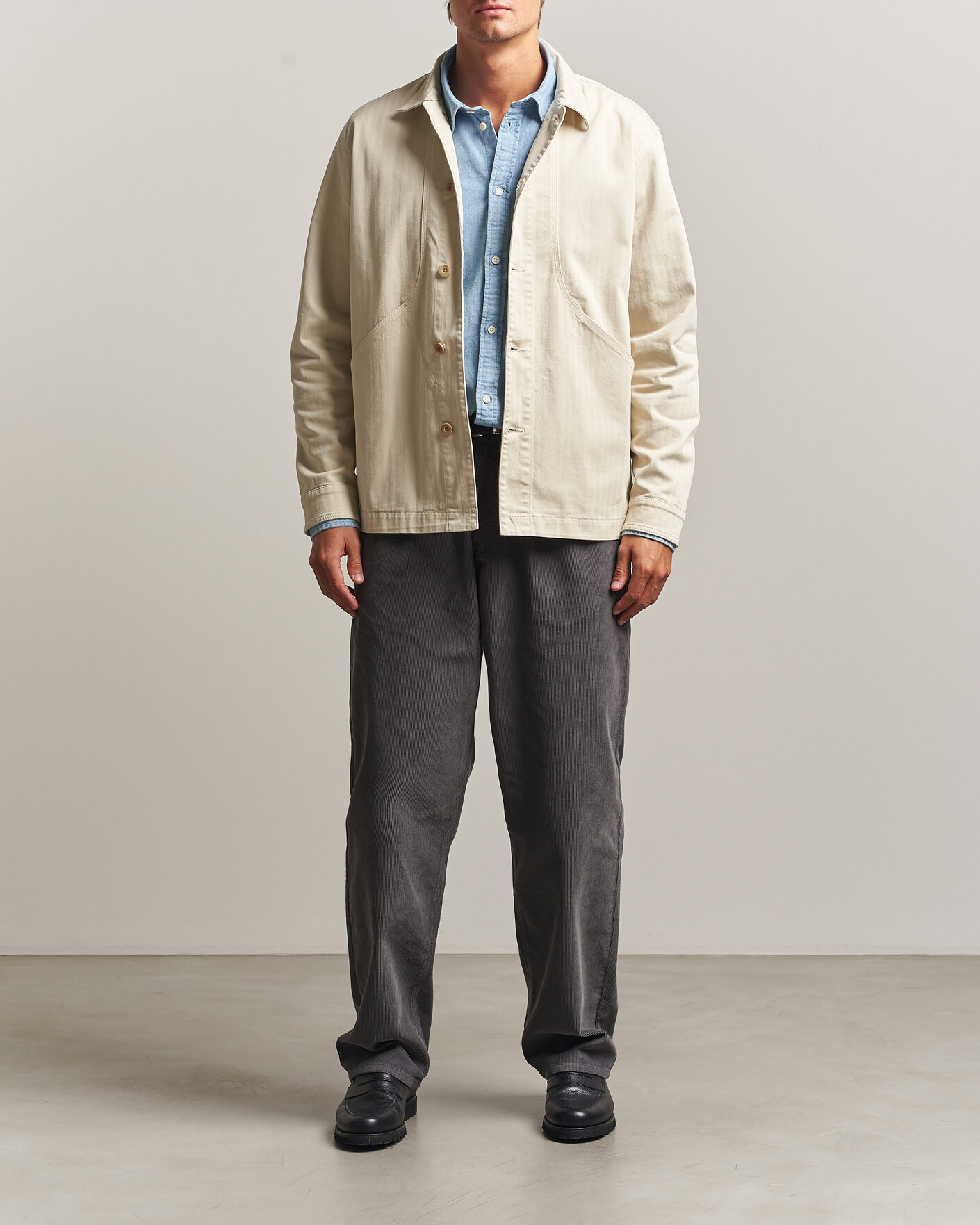 Mies | Housut | Forét | Clay Corduroy Pants Grey