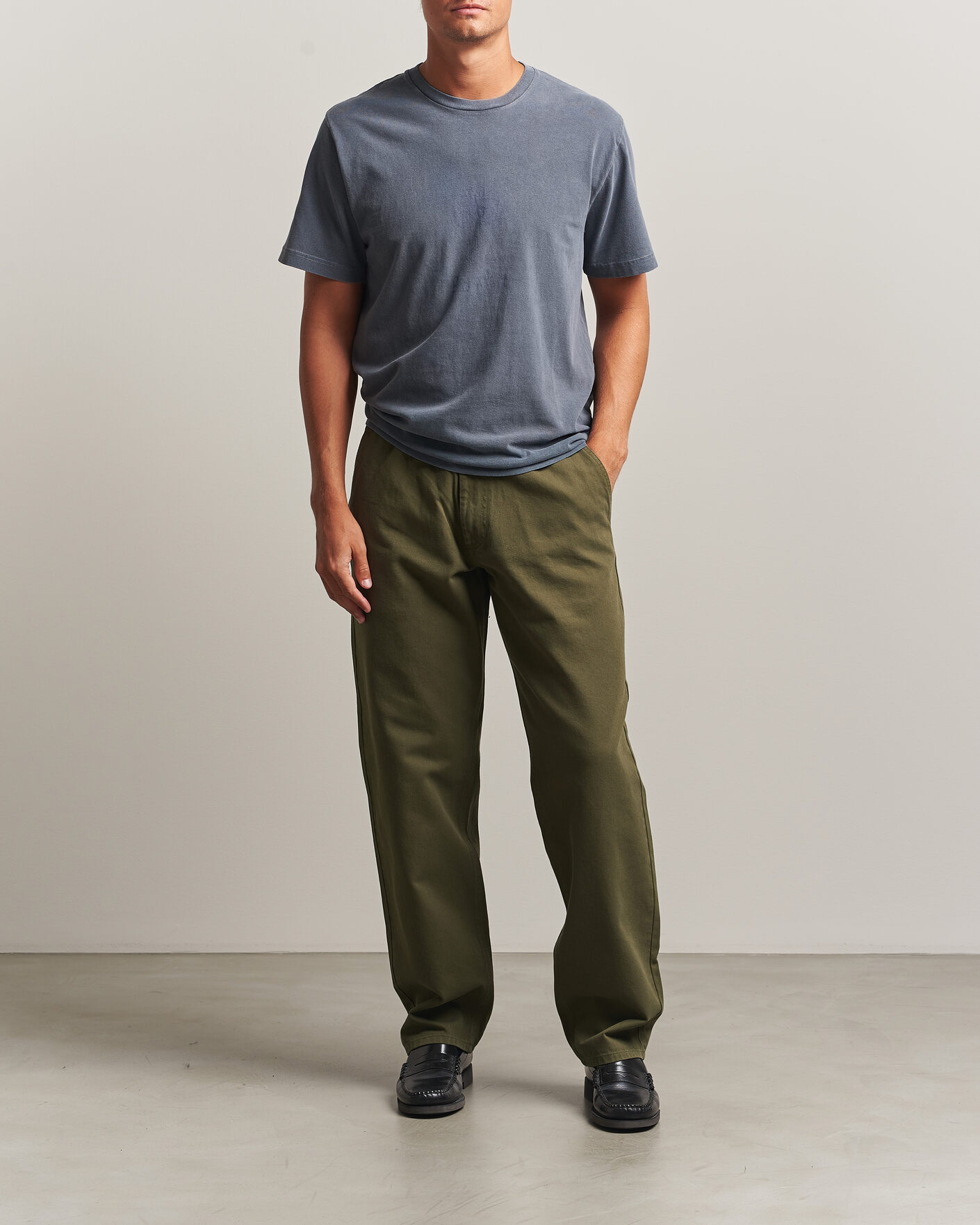 Mies | Housut | Forét | Clay Twill Pants Army