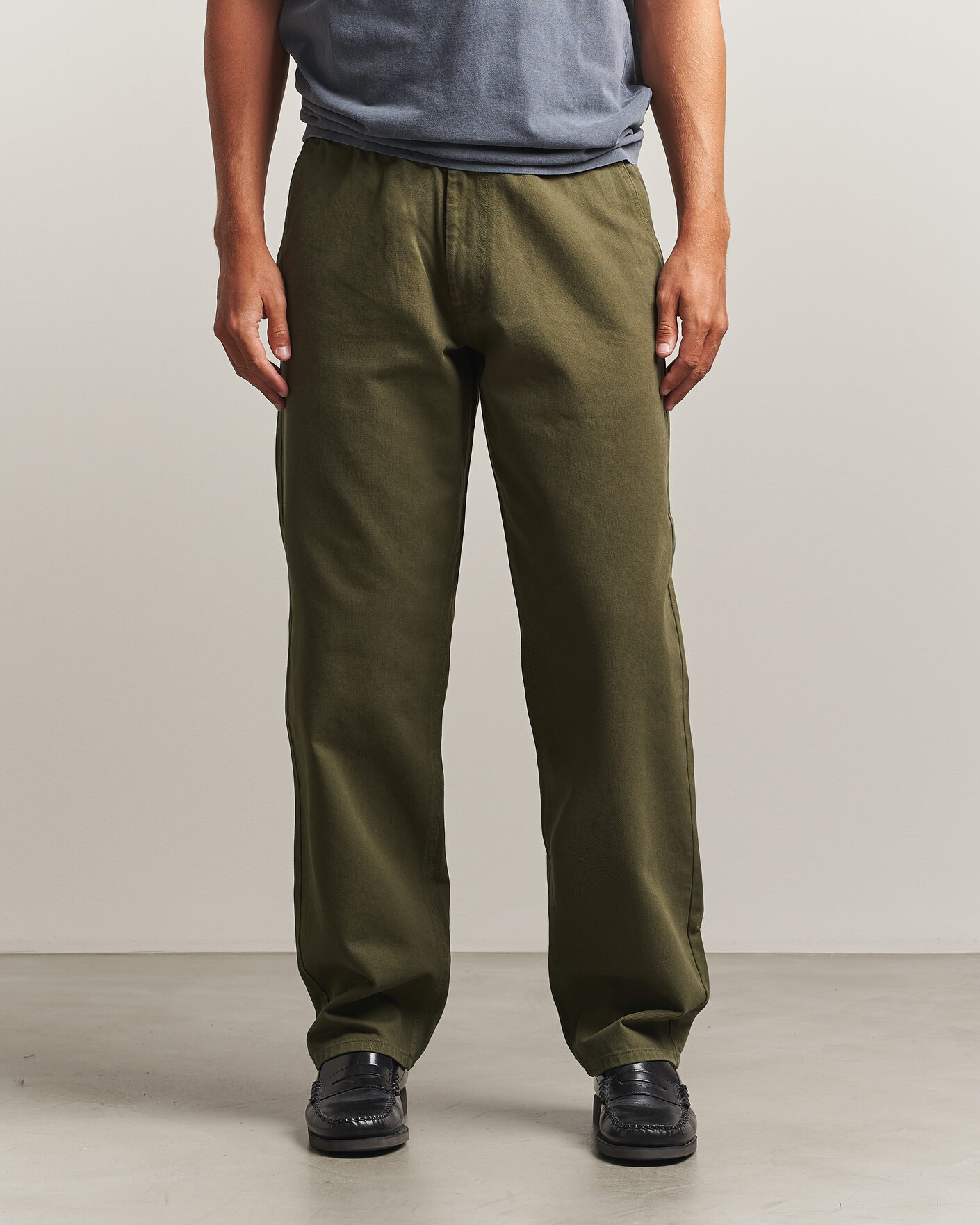 Mies | Housut | Forét | Clay Twill Pants Army