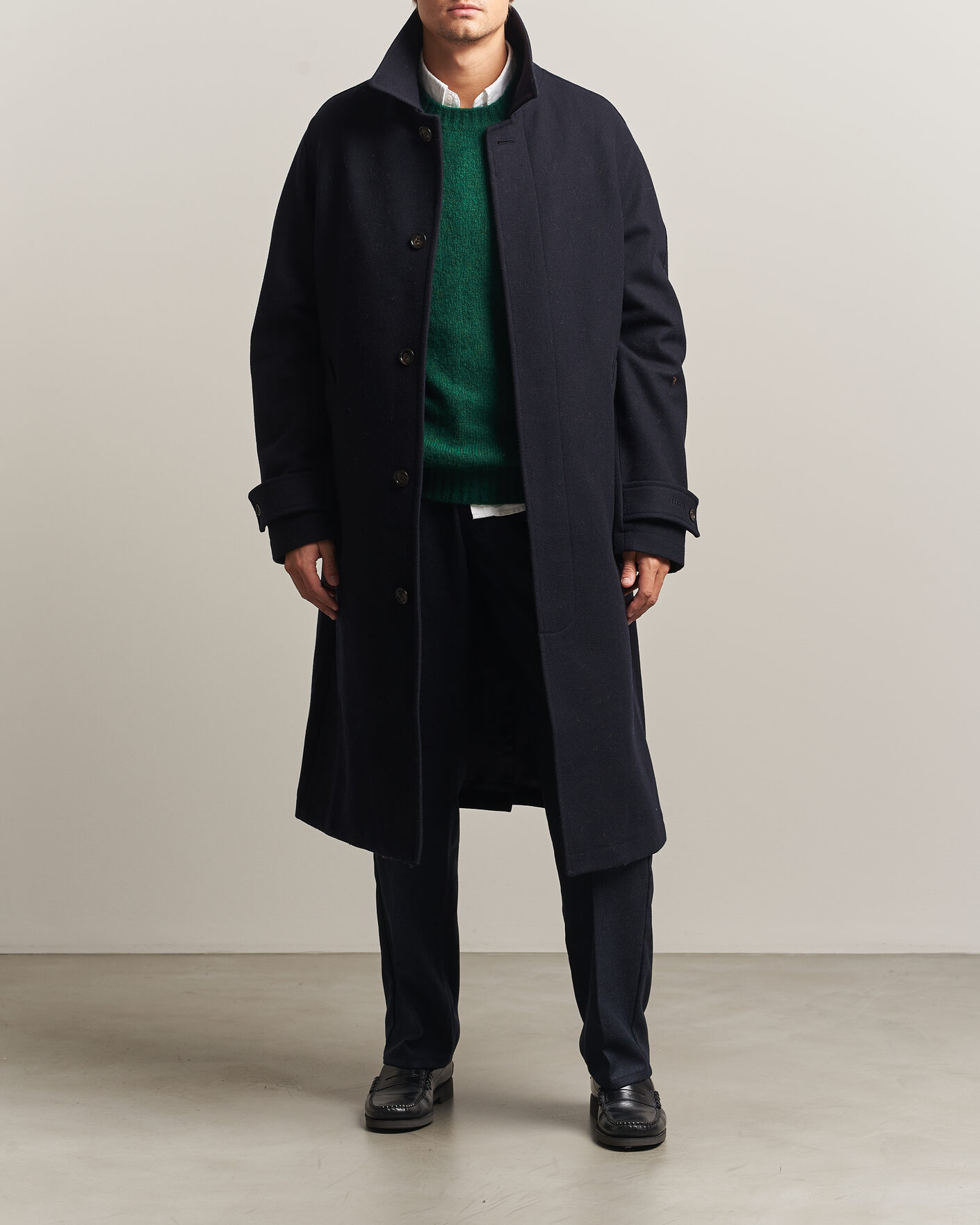 Mies | Housut | Forét | Clay Wool Pants Navy