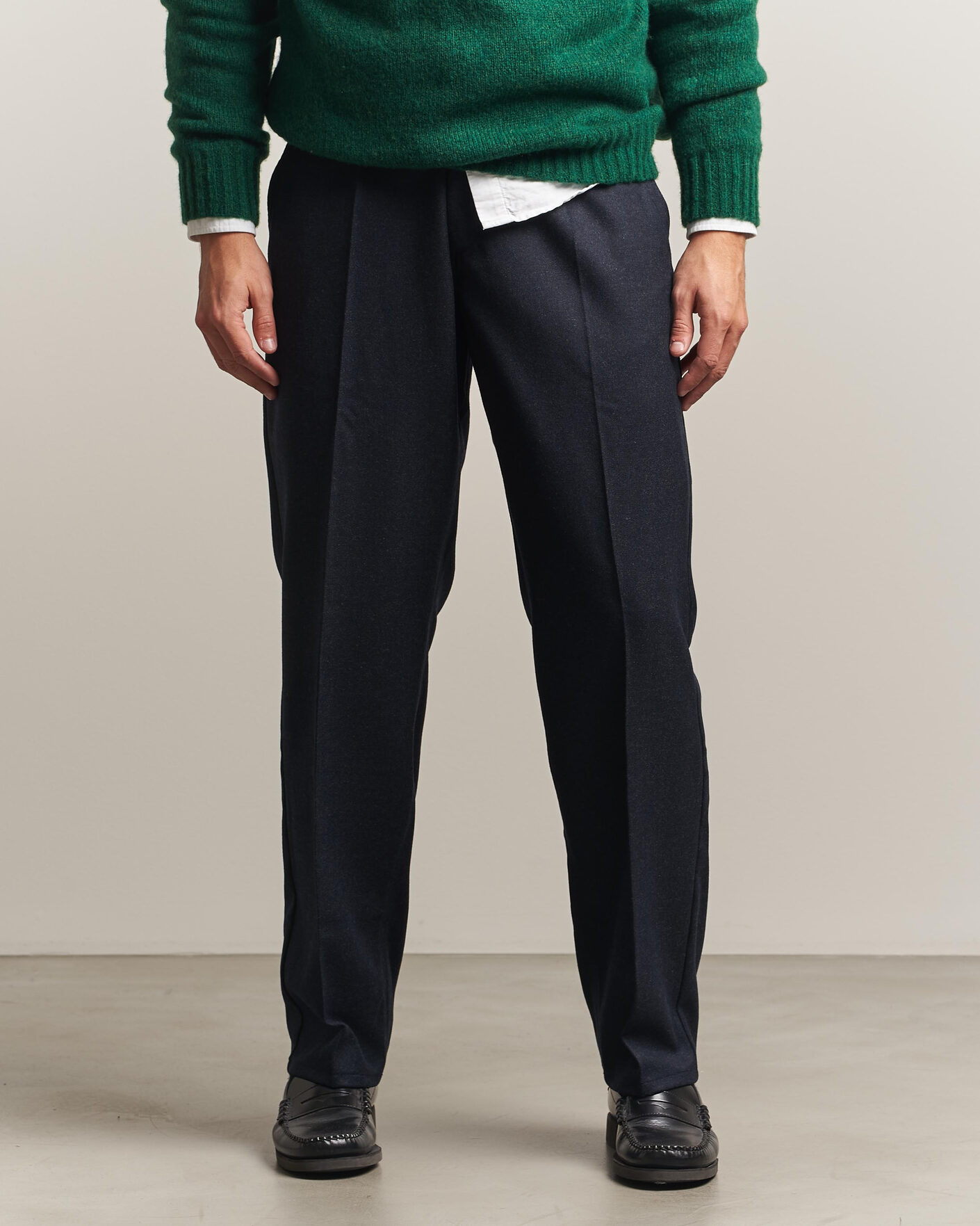 Mies | Housut | Forét | Clay Wool Pants Navy