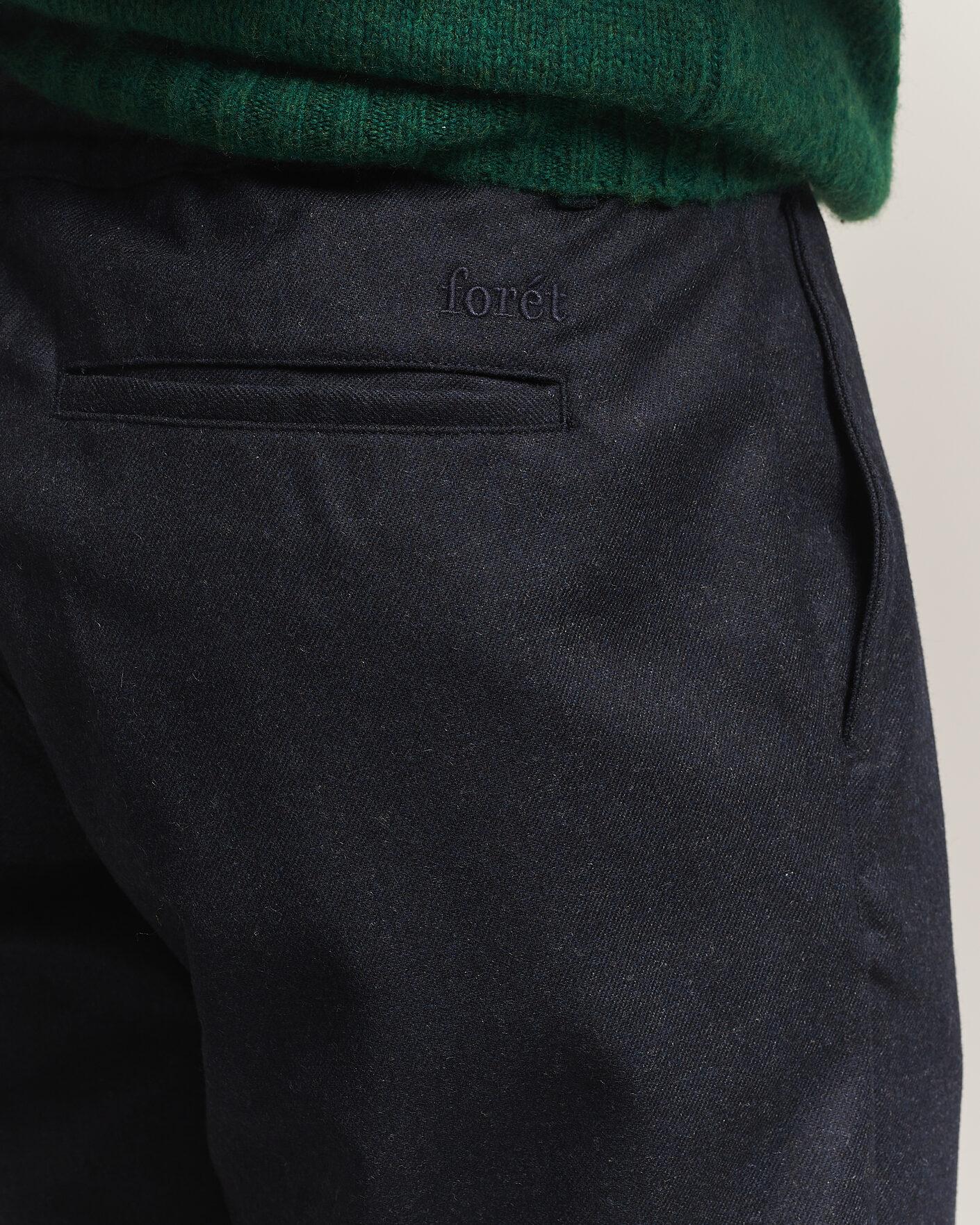 Mies | Housut | Forét | Clay Wool Pants Navy