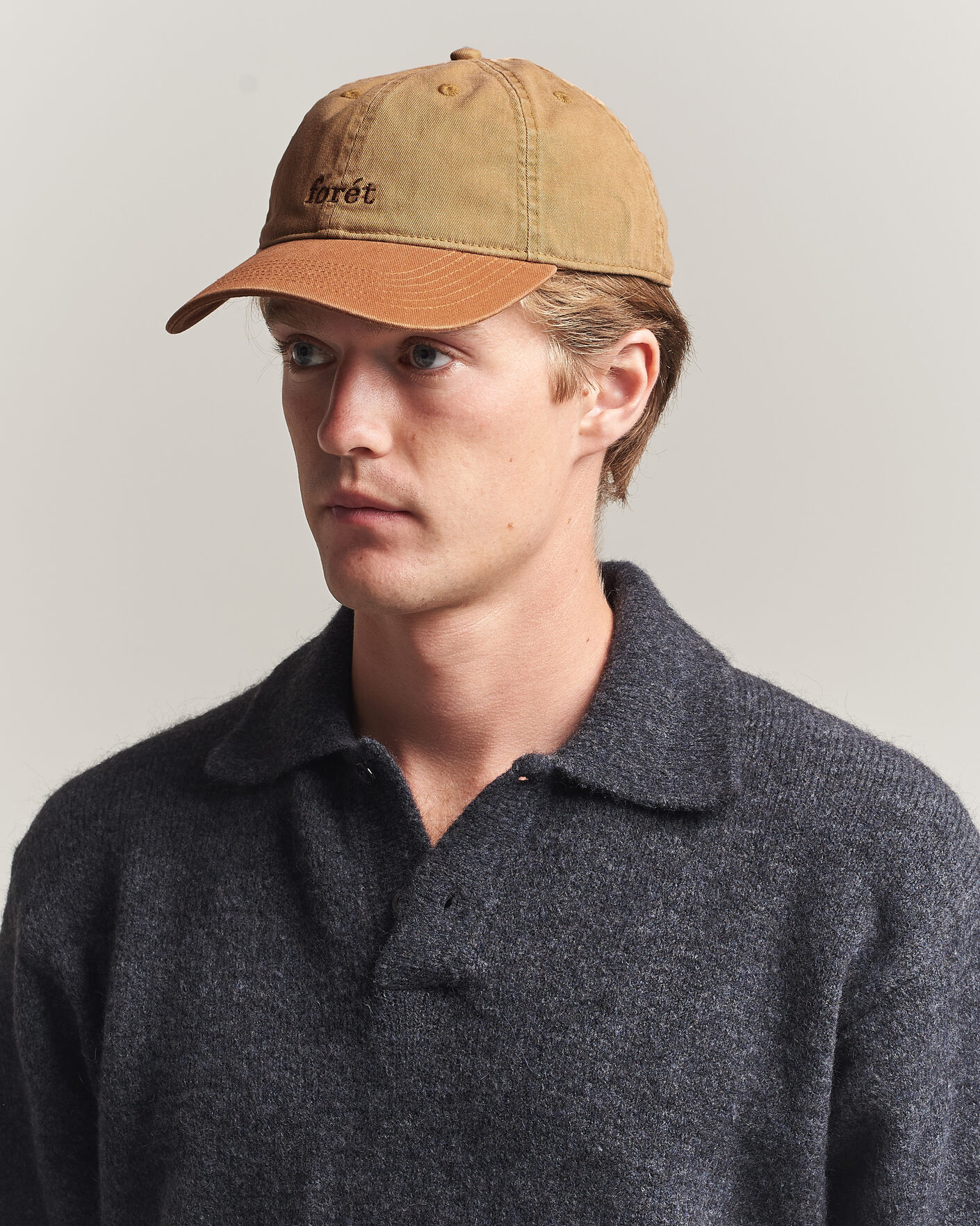 Mies | Päähineet | Forét | Hawk Washed 2-Tone Cap Khaki/Brown