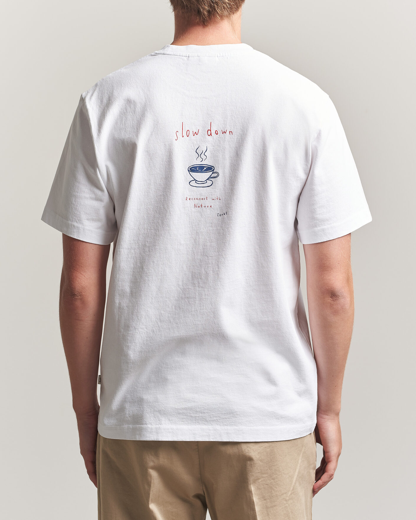 Mies | T-paidat | Forét | Haze T-Shirt White