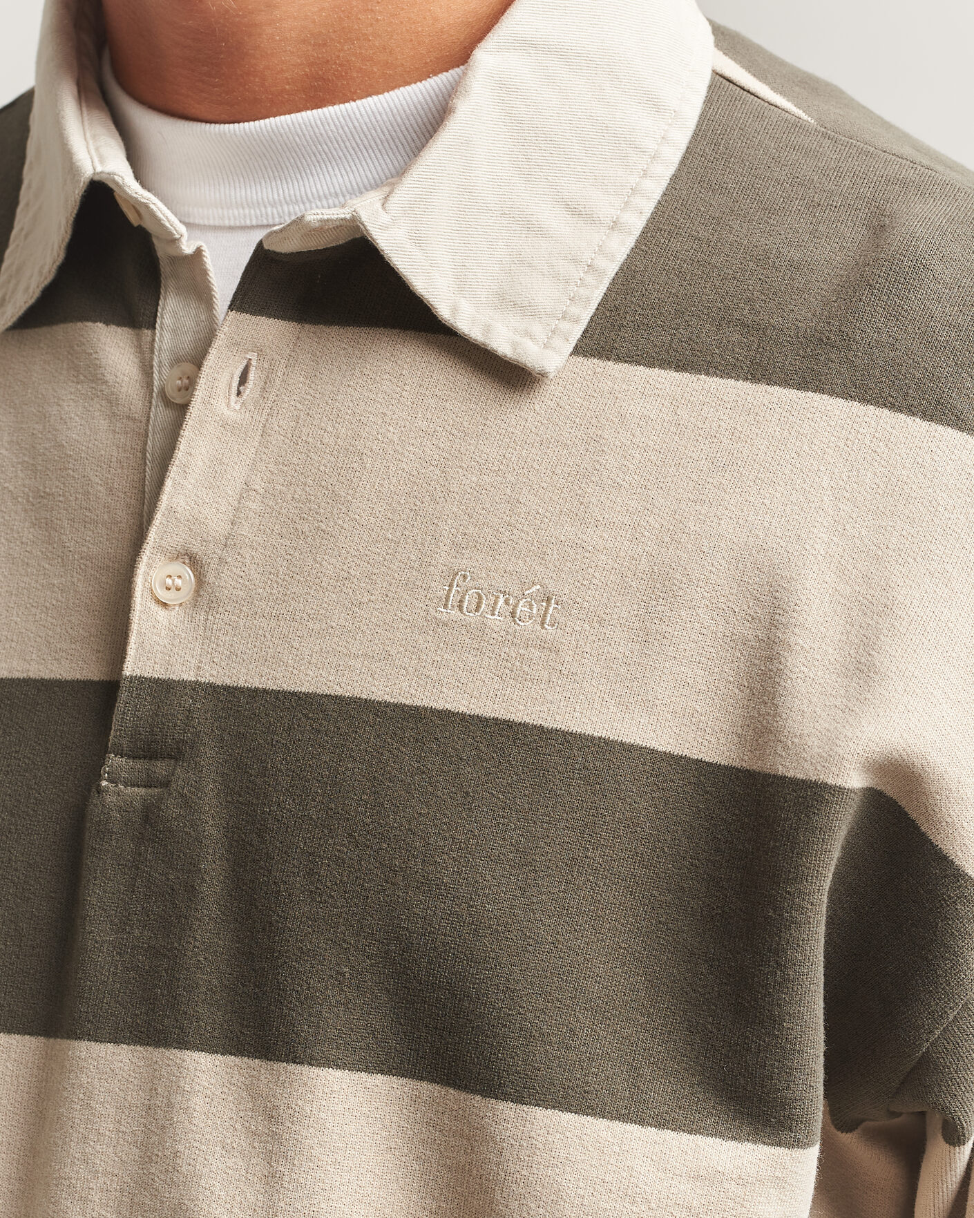 Mies | Puserot | Forét | Match Rugby Sweatshirt Wood Stripe