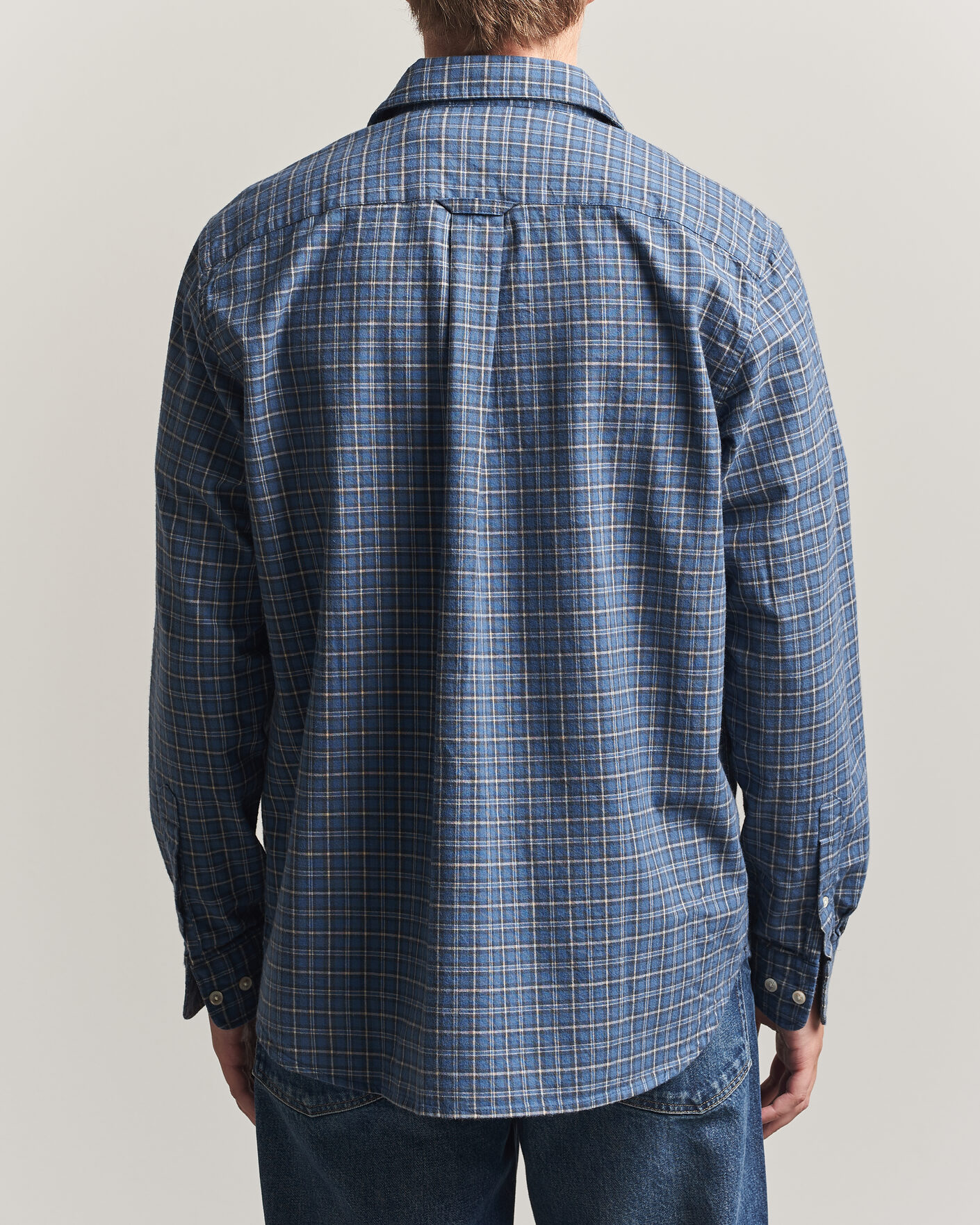 Mies | Kauluspaidat | Forét | Ridge Flannel Check Shirt Navy