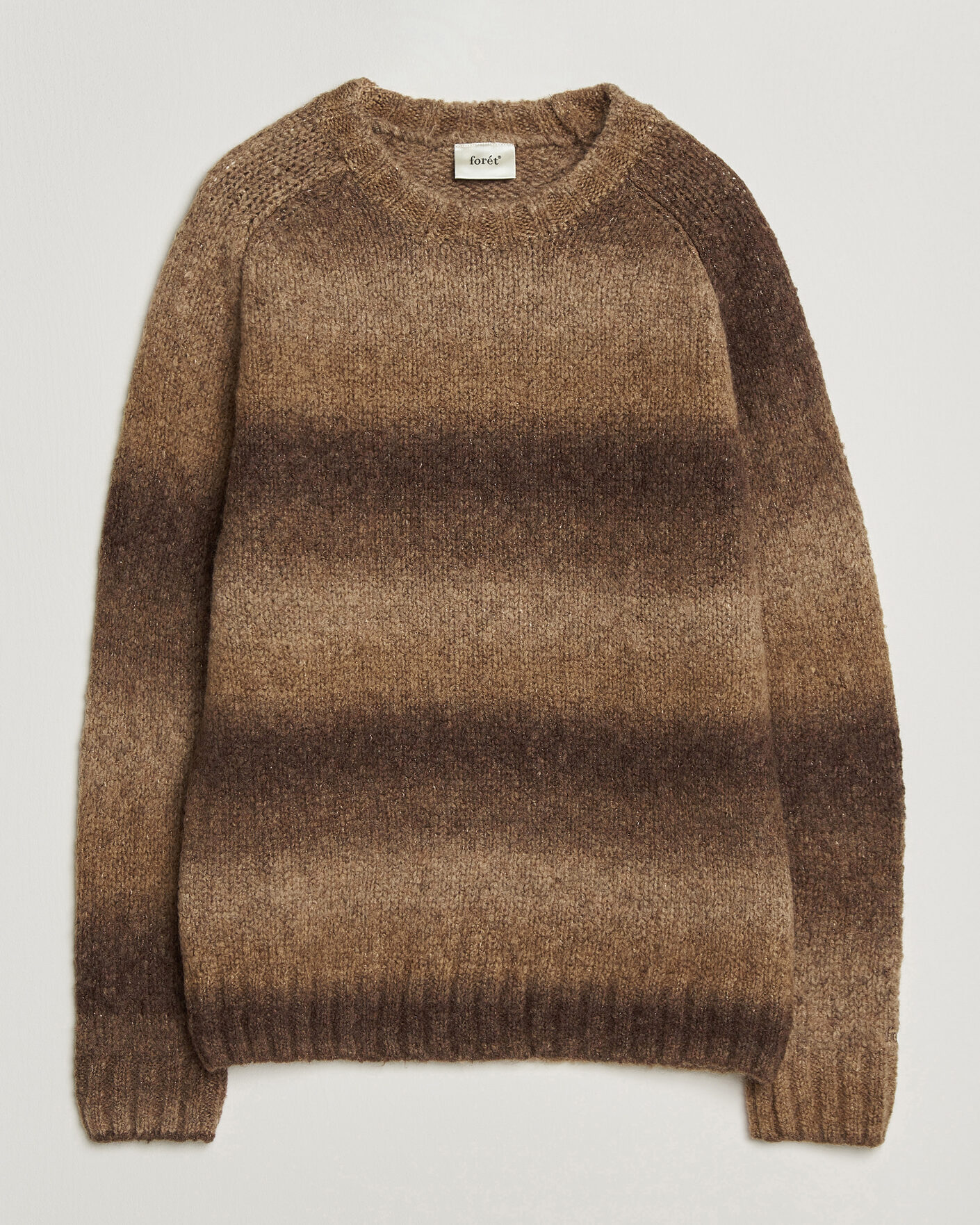 Mies | Puserot | Forét | Space Yarn Crew Neck Brown