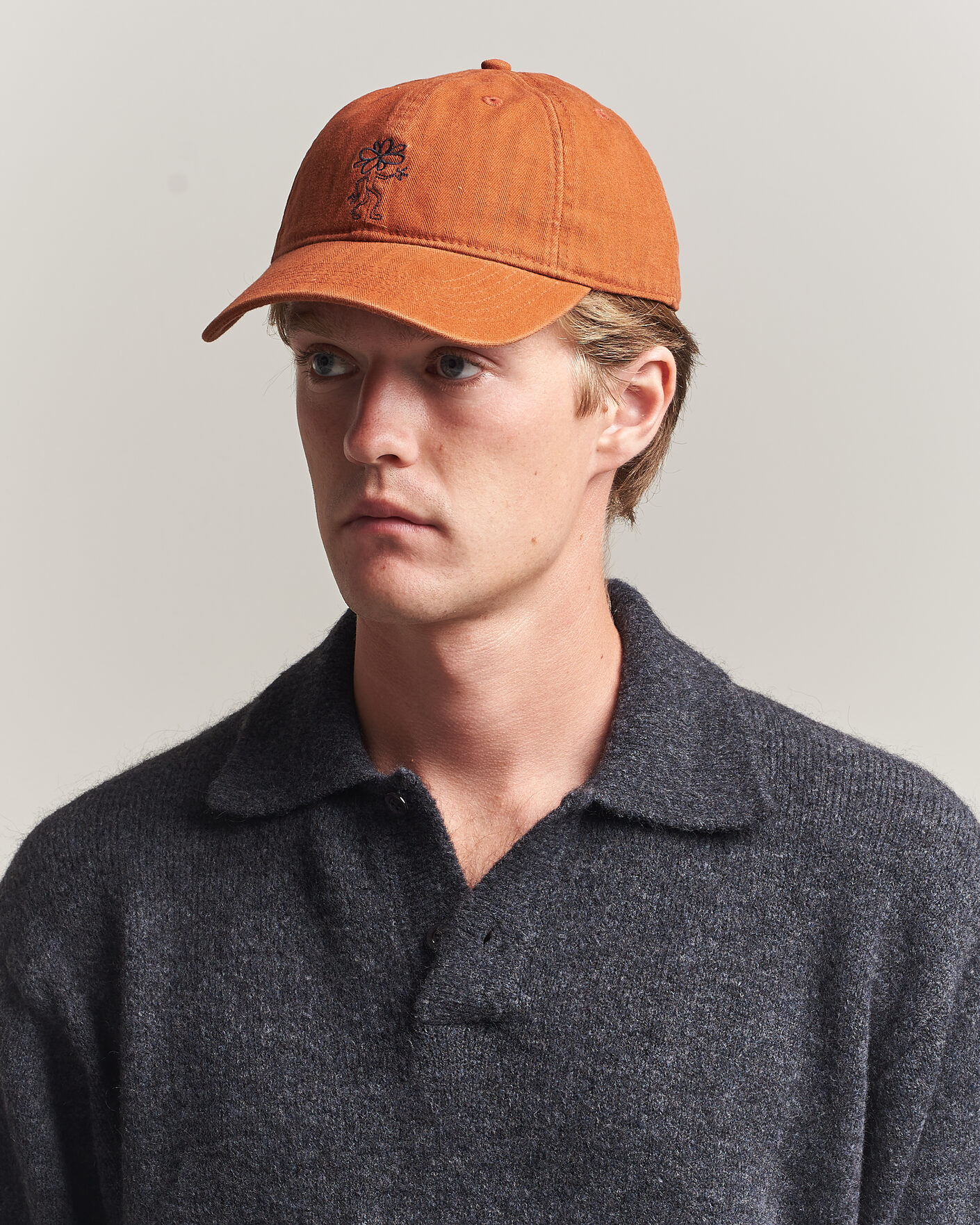 Mies | Päähineet | Forét | Tree Washed Herringbone Cap Brown