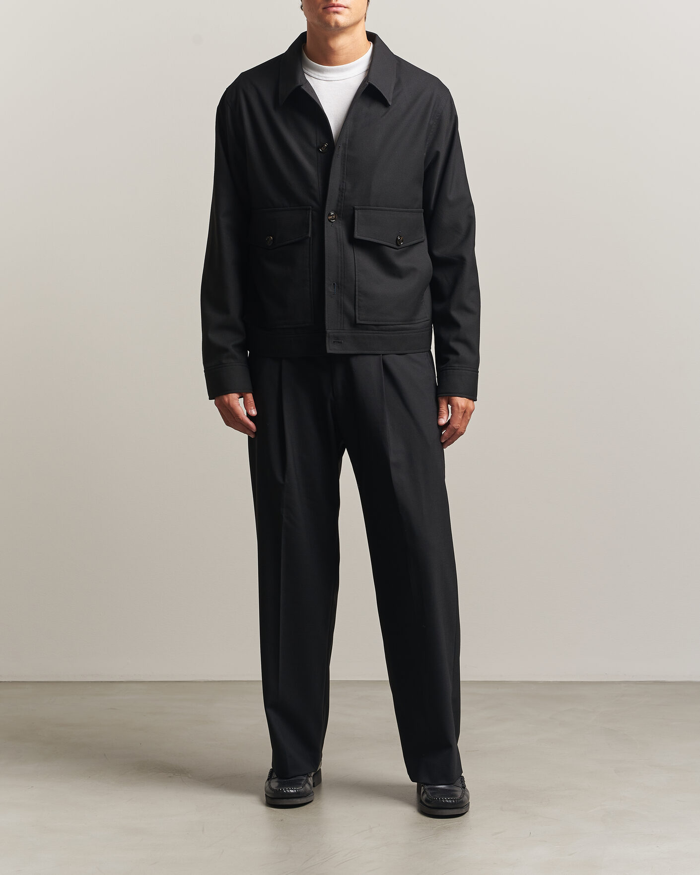 Mies | Takit | J.Lindeberg | Jevin Brushed Twill Jacket Black