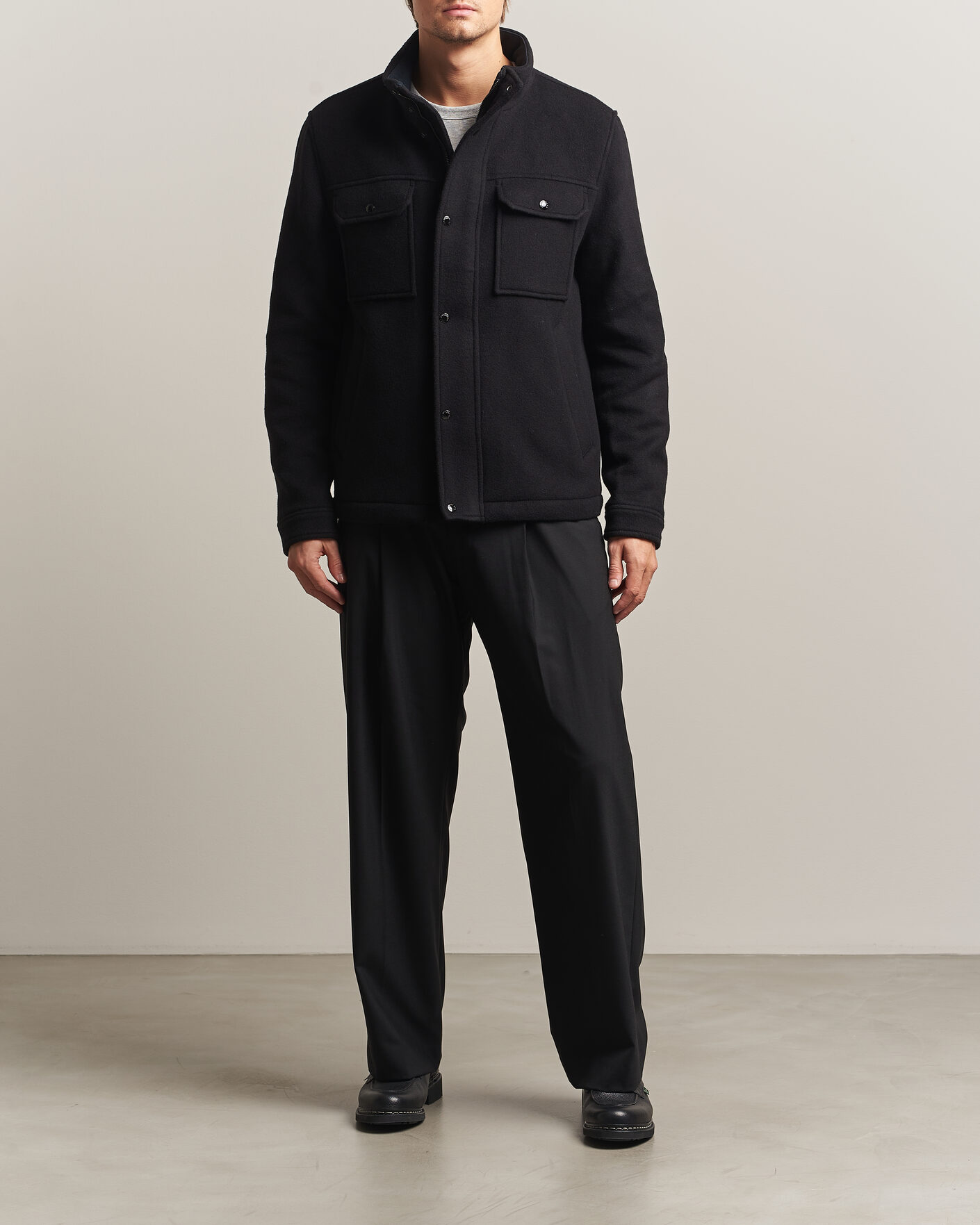 Mies | Takit | J.Lindeberg | Bailey Wool Field Jacket Black