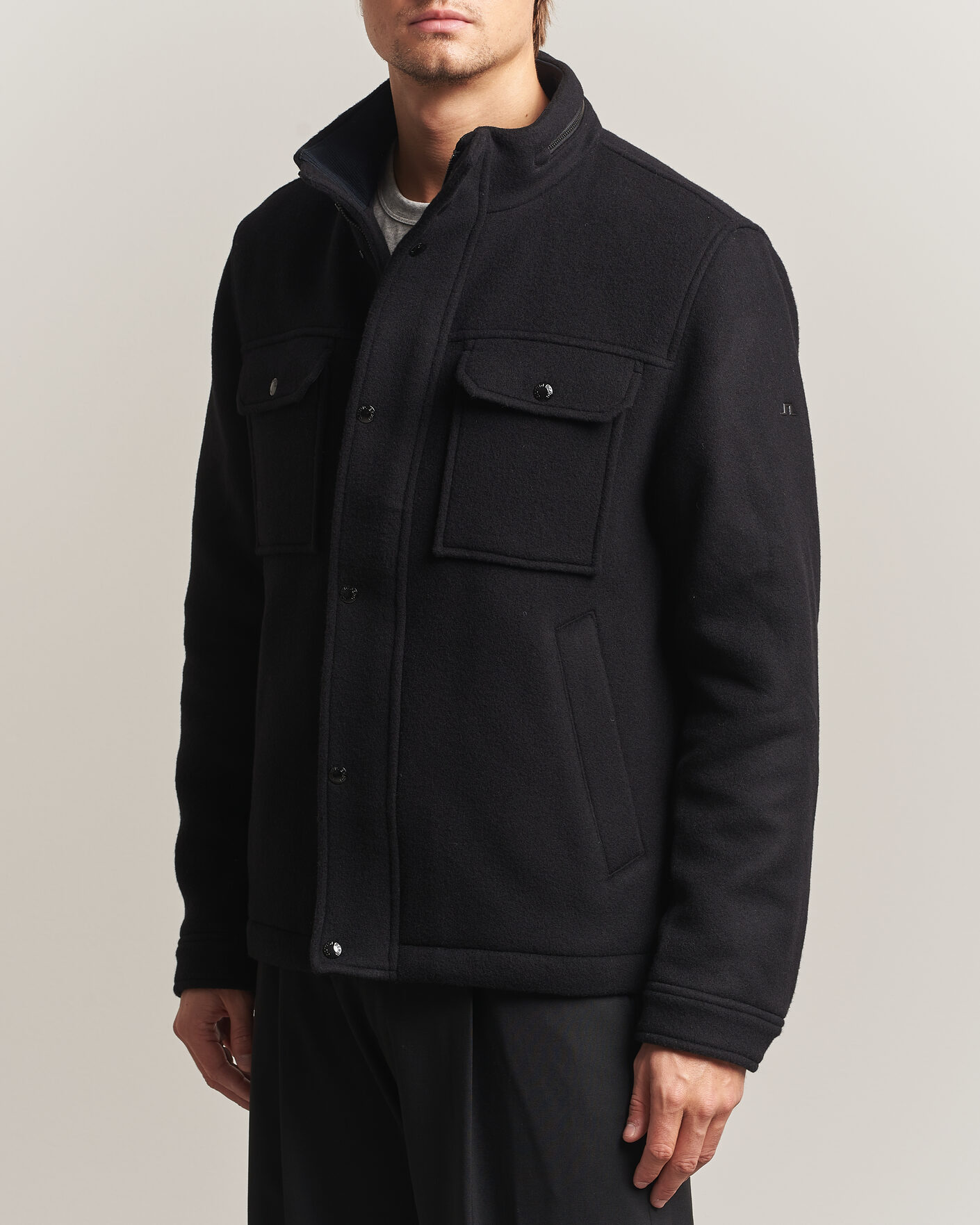 Mies | Takit | J.Lindeberg | Bailey Wool Field Jacket Black