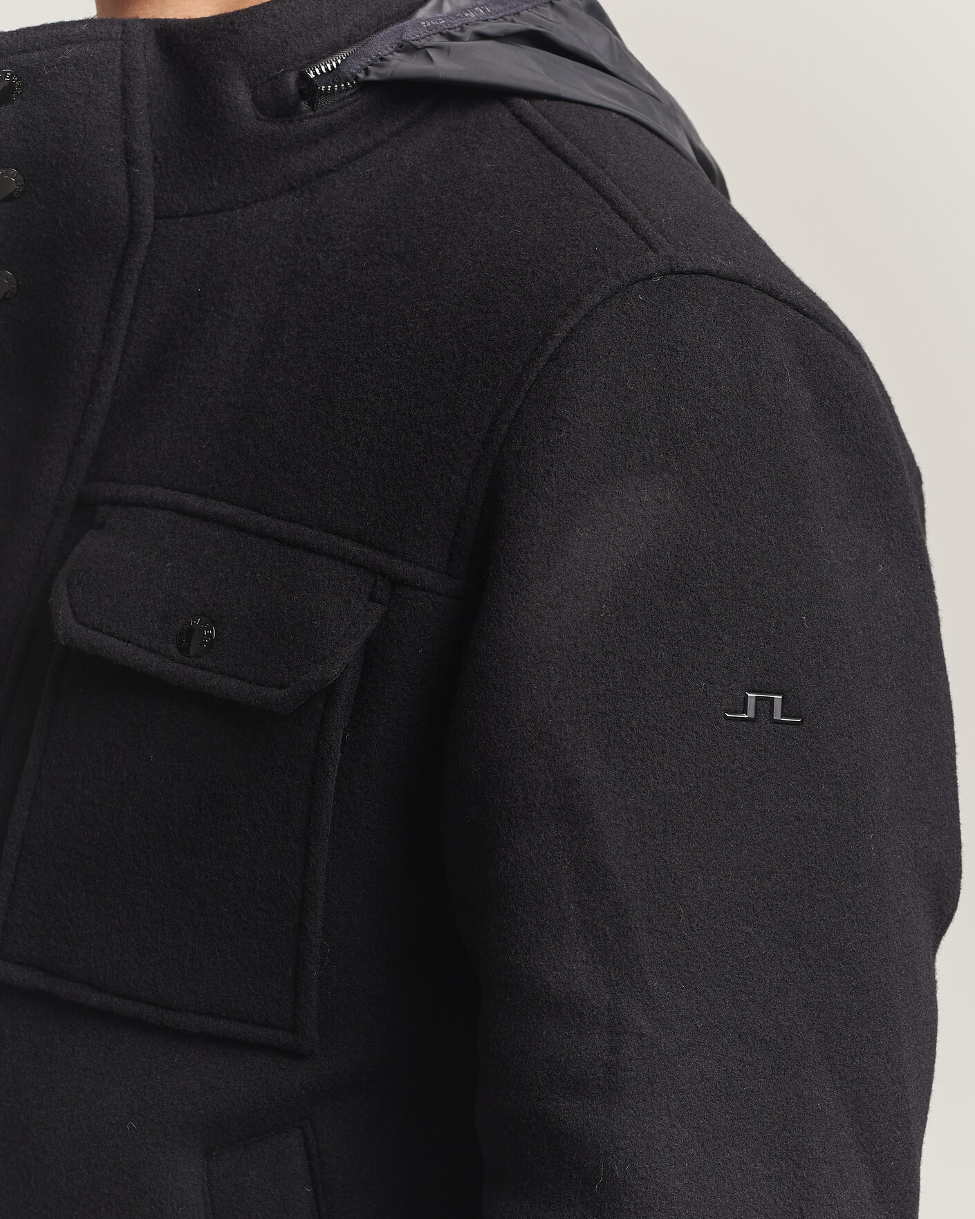 Mies | Takit | J.Lindeberg | Bailey Wool Field Jacket Black