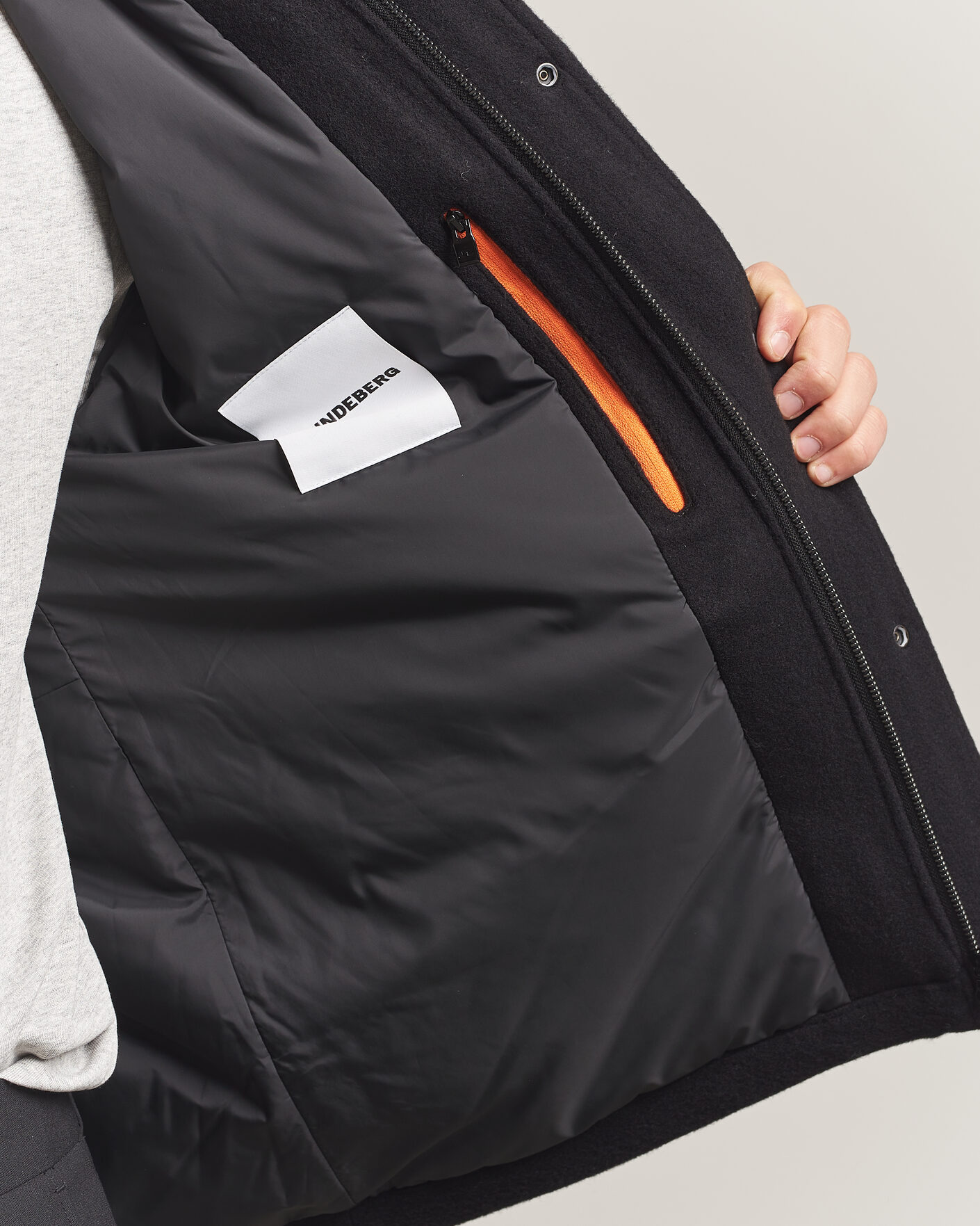 Mies | Takit | J.Lindeberg | Bailey Wool Field Jacket Black