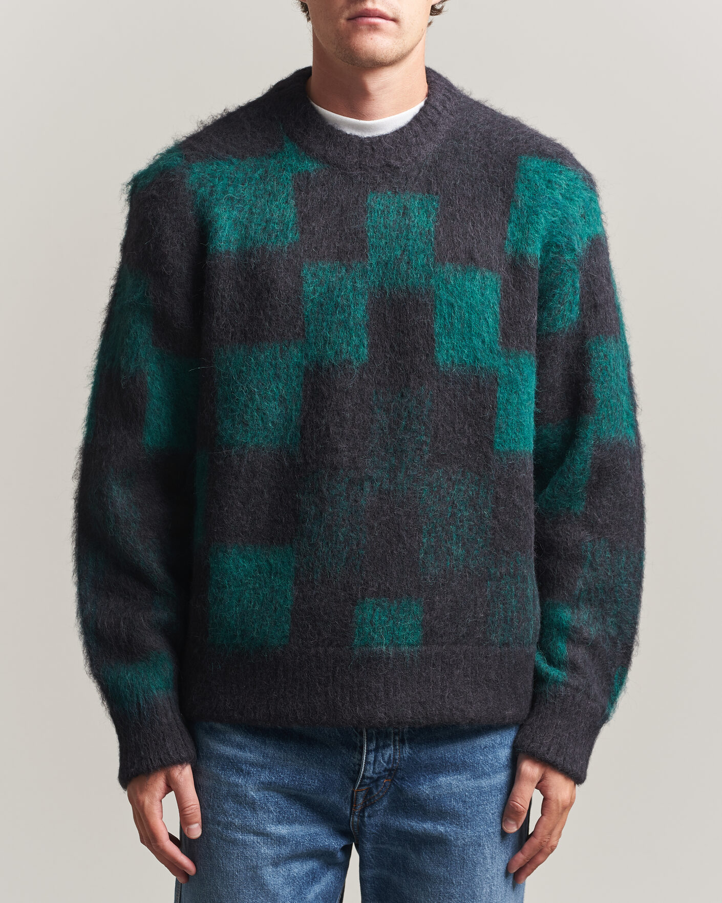 Mies | Puserot | J.Lindeberg | Hank Graphic Knitted Sweater Forest Biome