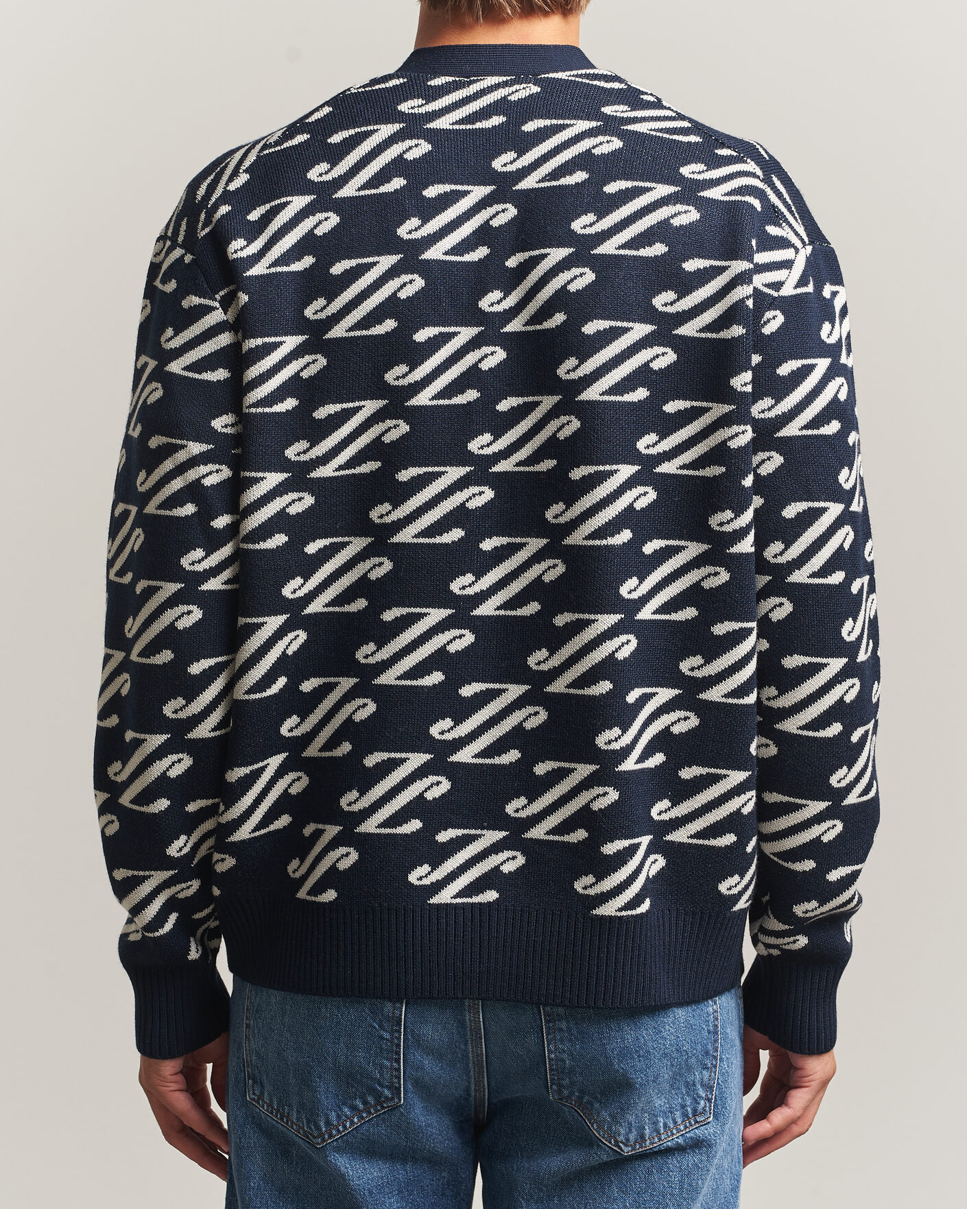 Mies | Puserot | J.Lindeberg | Denny Jacquard Cardigan JL Navy
