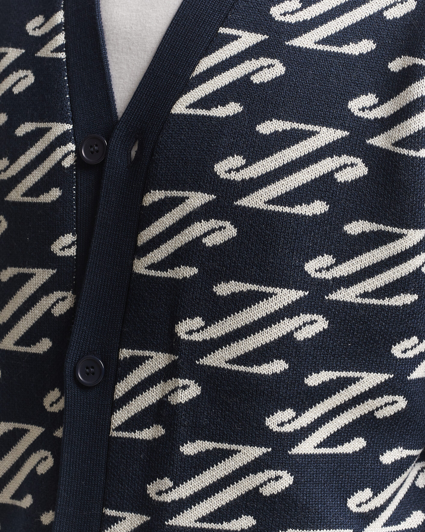 Mies | Puserot | J.Lindeberg | Denny Jacquard Cardigan JL Navy