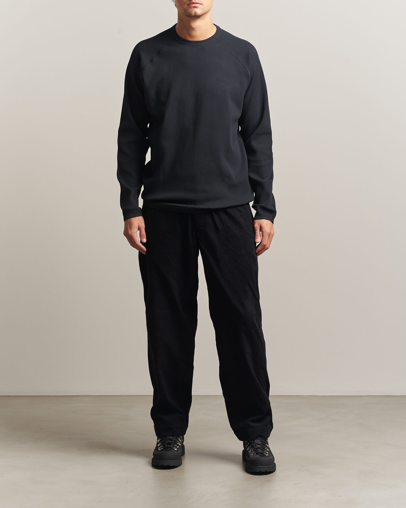 Mies | T-paidat | Goldwin | WF Light Long Sleeve T-Shirt Black