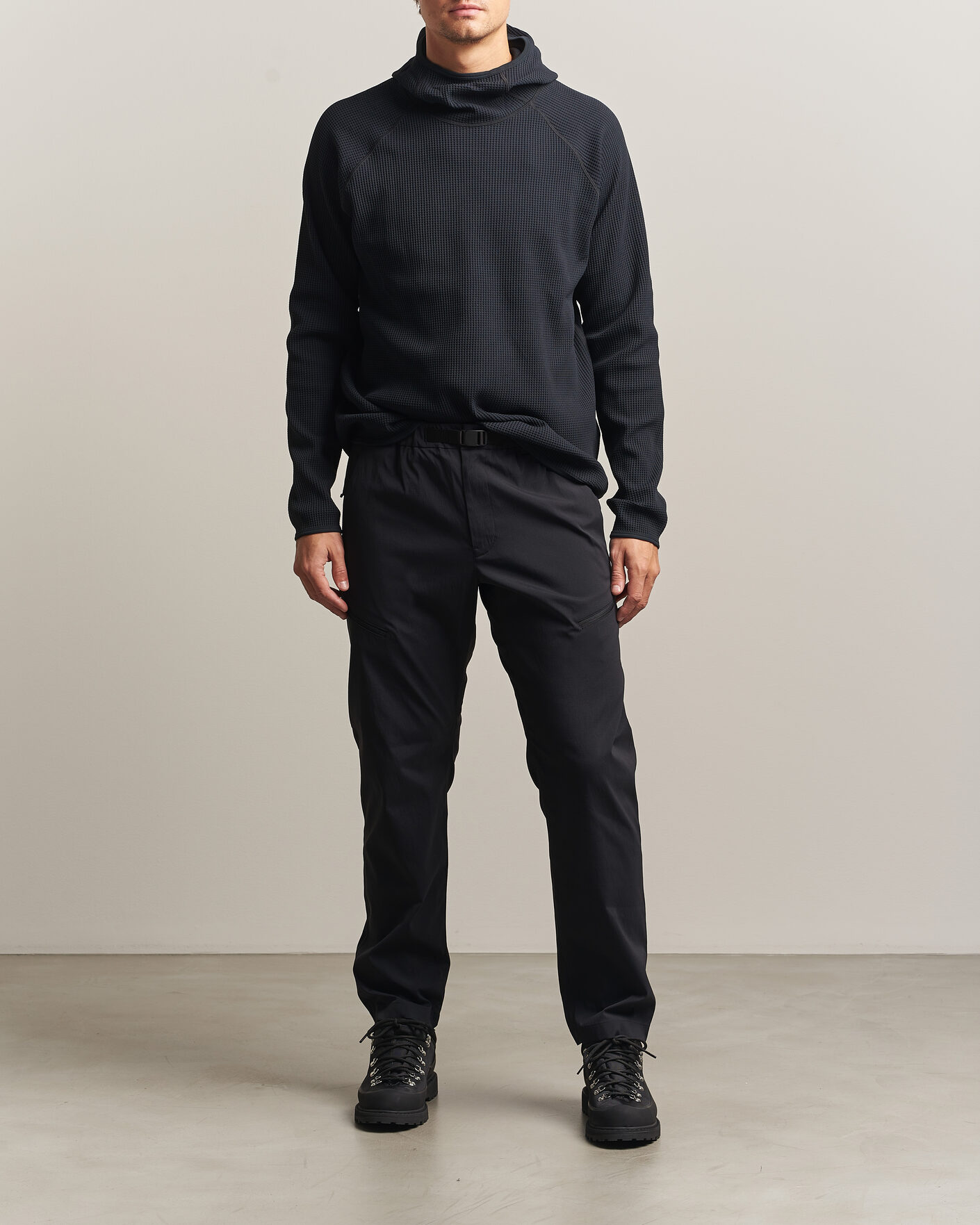 Mies | Puserot | Goldwin | WF Light Long Sleeve Hoodie Black