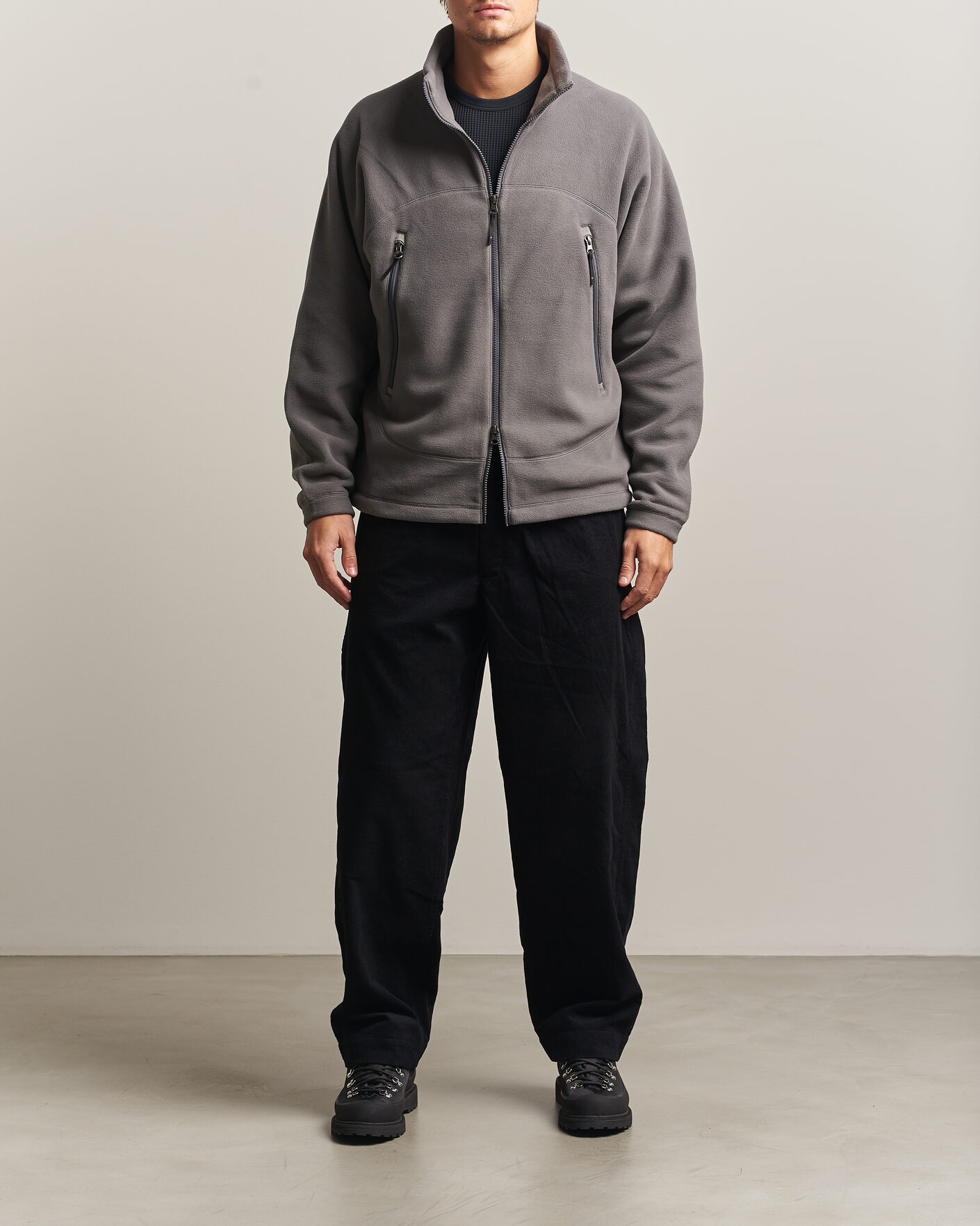 Mies | Puserot | Goldwin | Polartec Fleece Jacket Lunar Gray