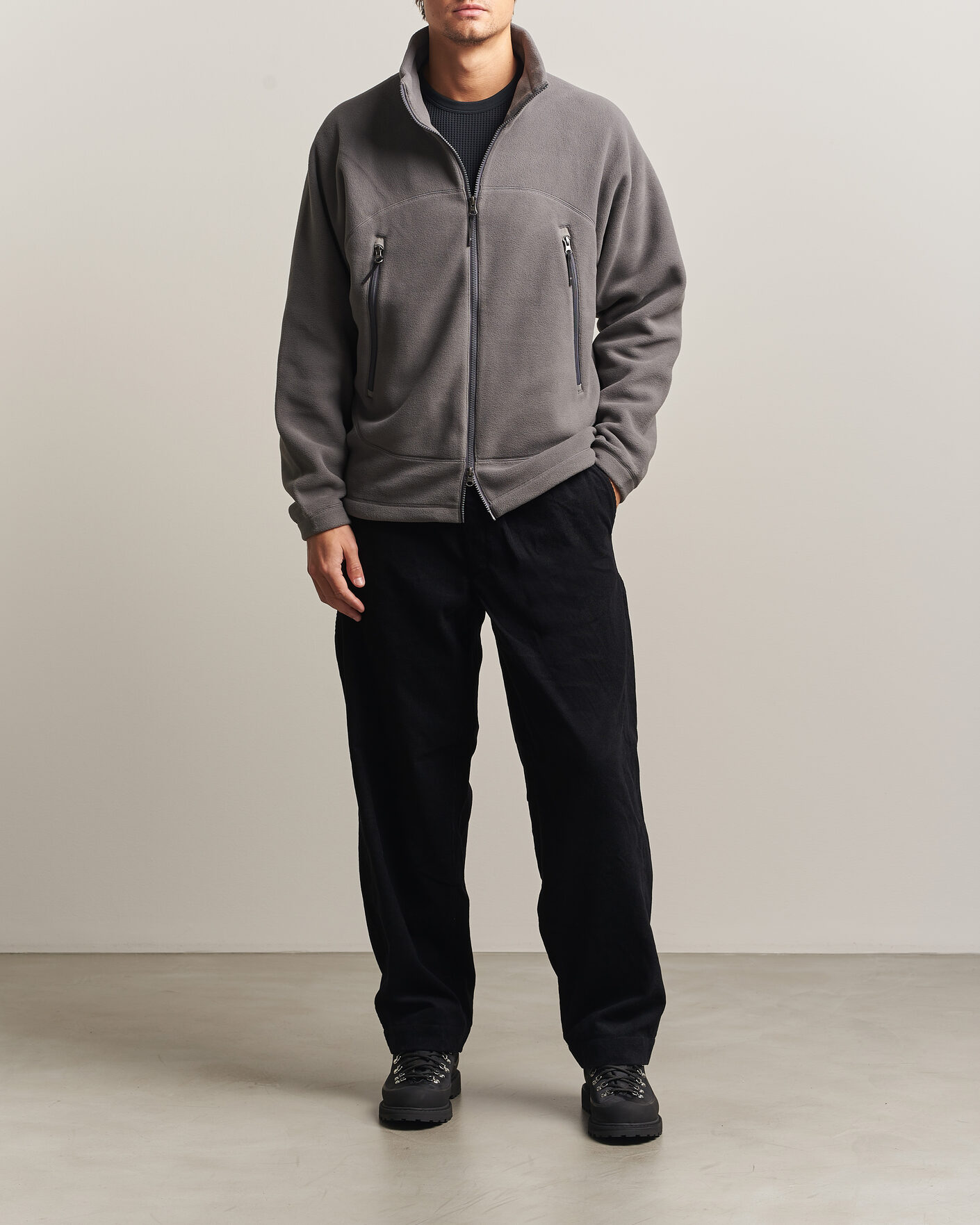 Mies | Housut | Goldwin | Corduroy Straight Pants Black