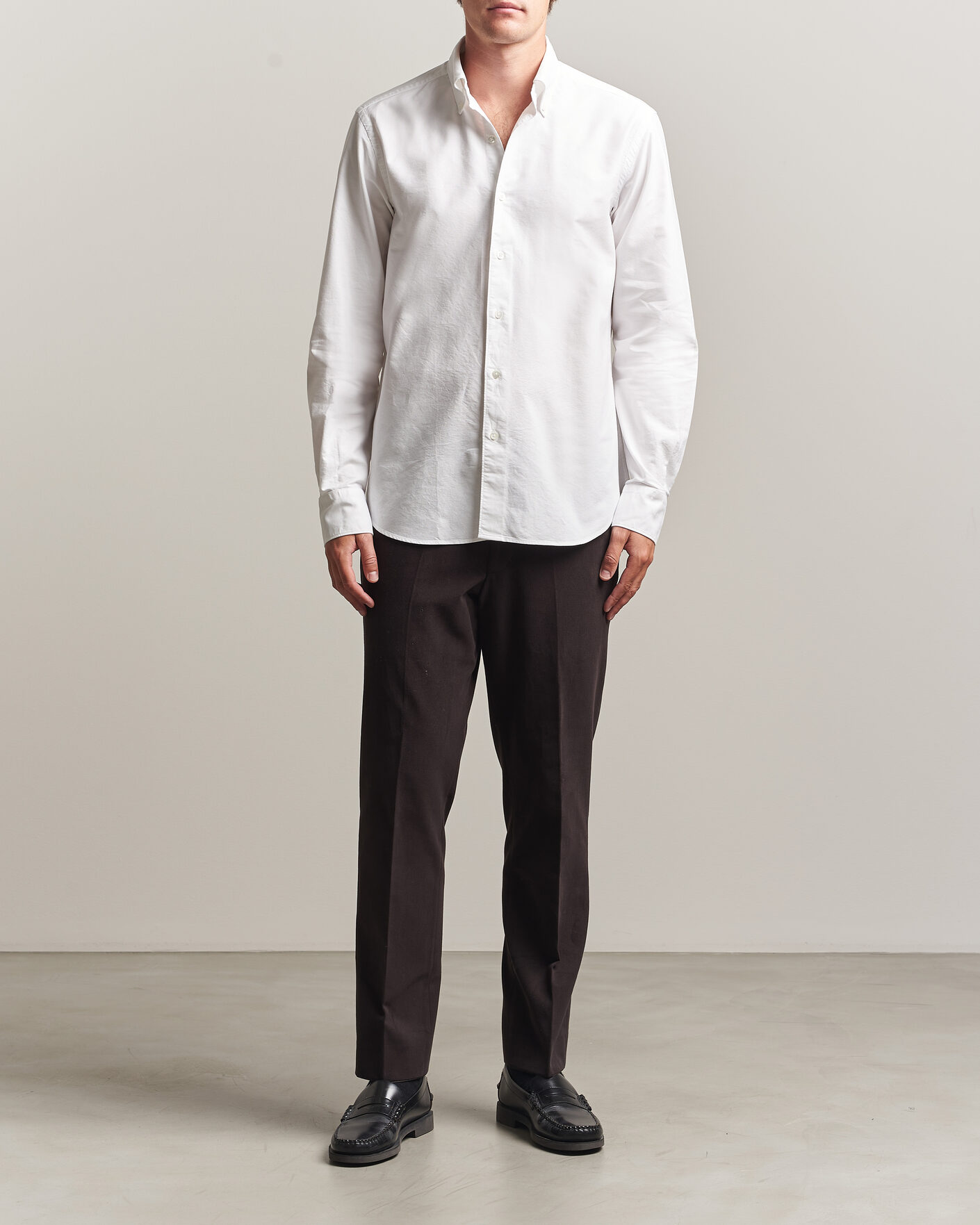 Mies | Kauluspaidat | Grigio | Oxford Button Down Shirt White
