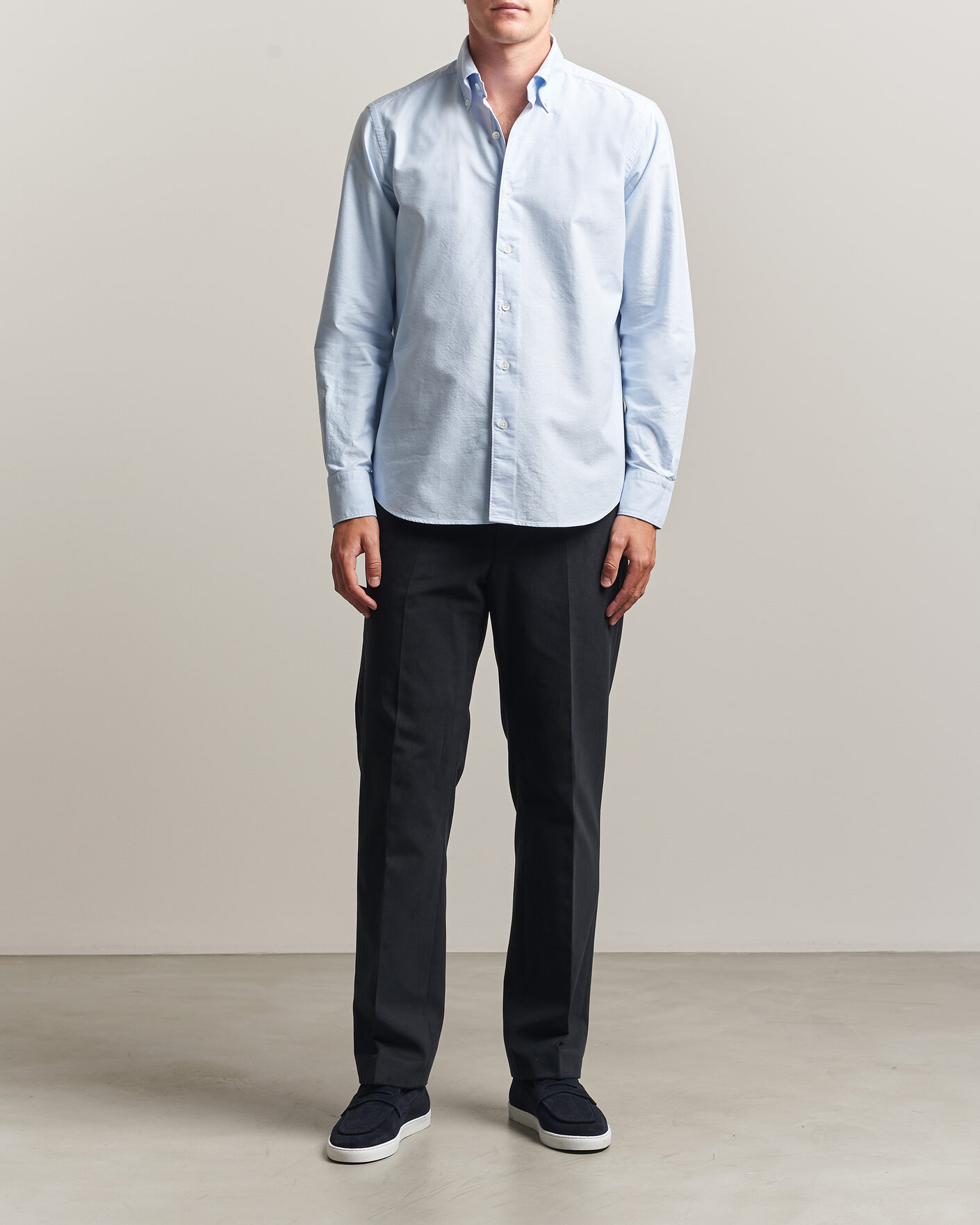 Mies | Kauluspaidat | Grigio | Oxford Button Down Shirt Light Blue
