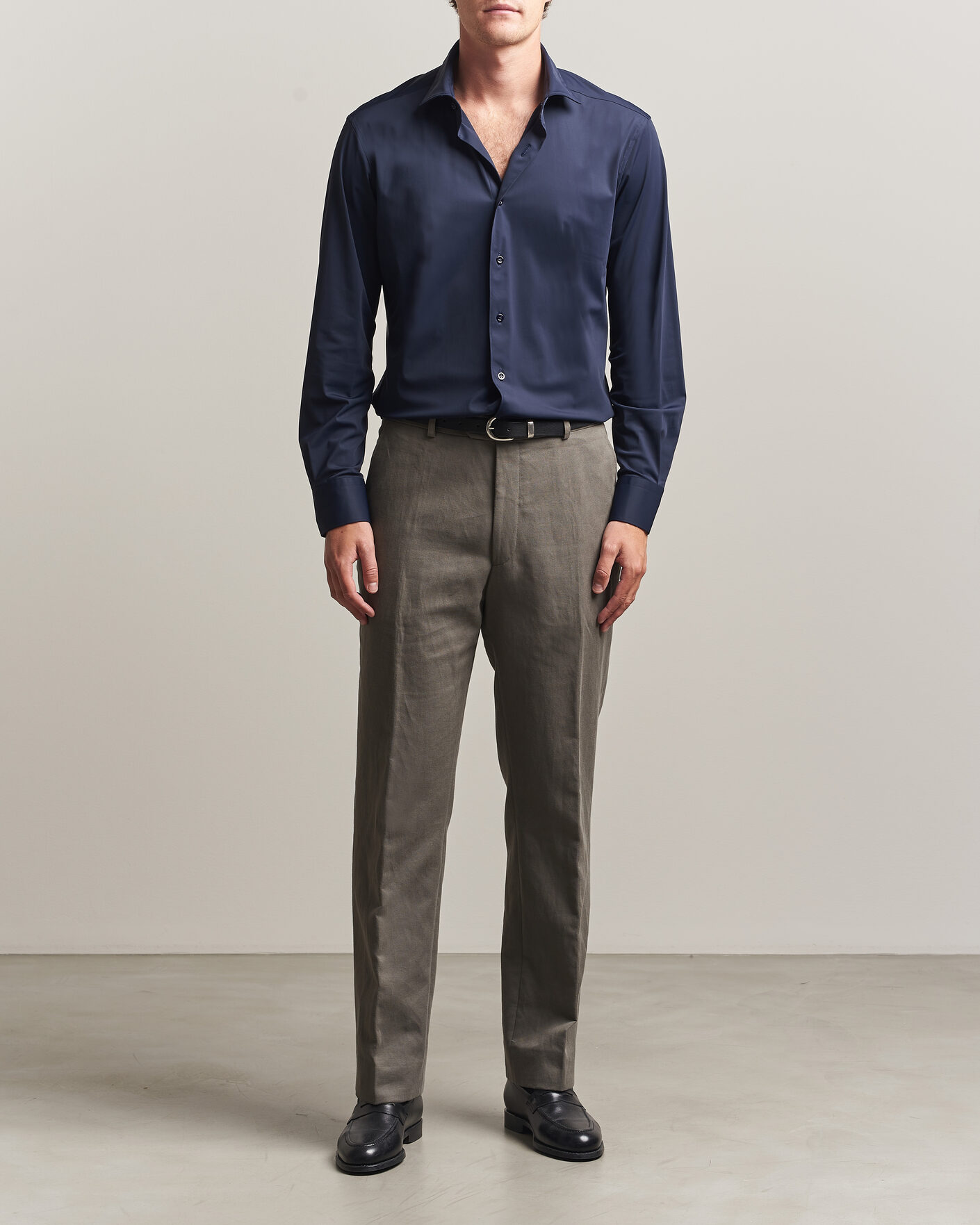 Mies | Kauluspaidat | Grigio | Jersey Shirt Navy
