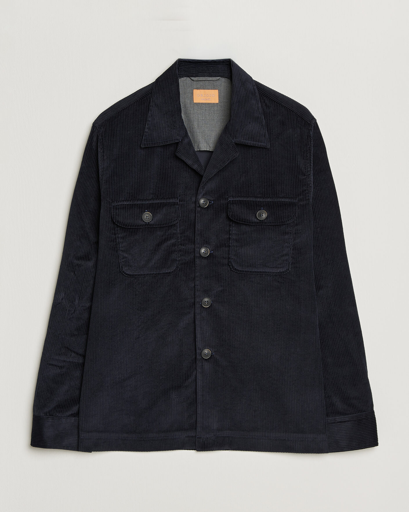 Mies | Kauluspaidat | Grigio | Corduroy Overshirt Navy