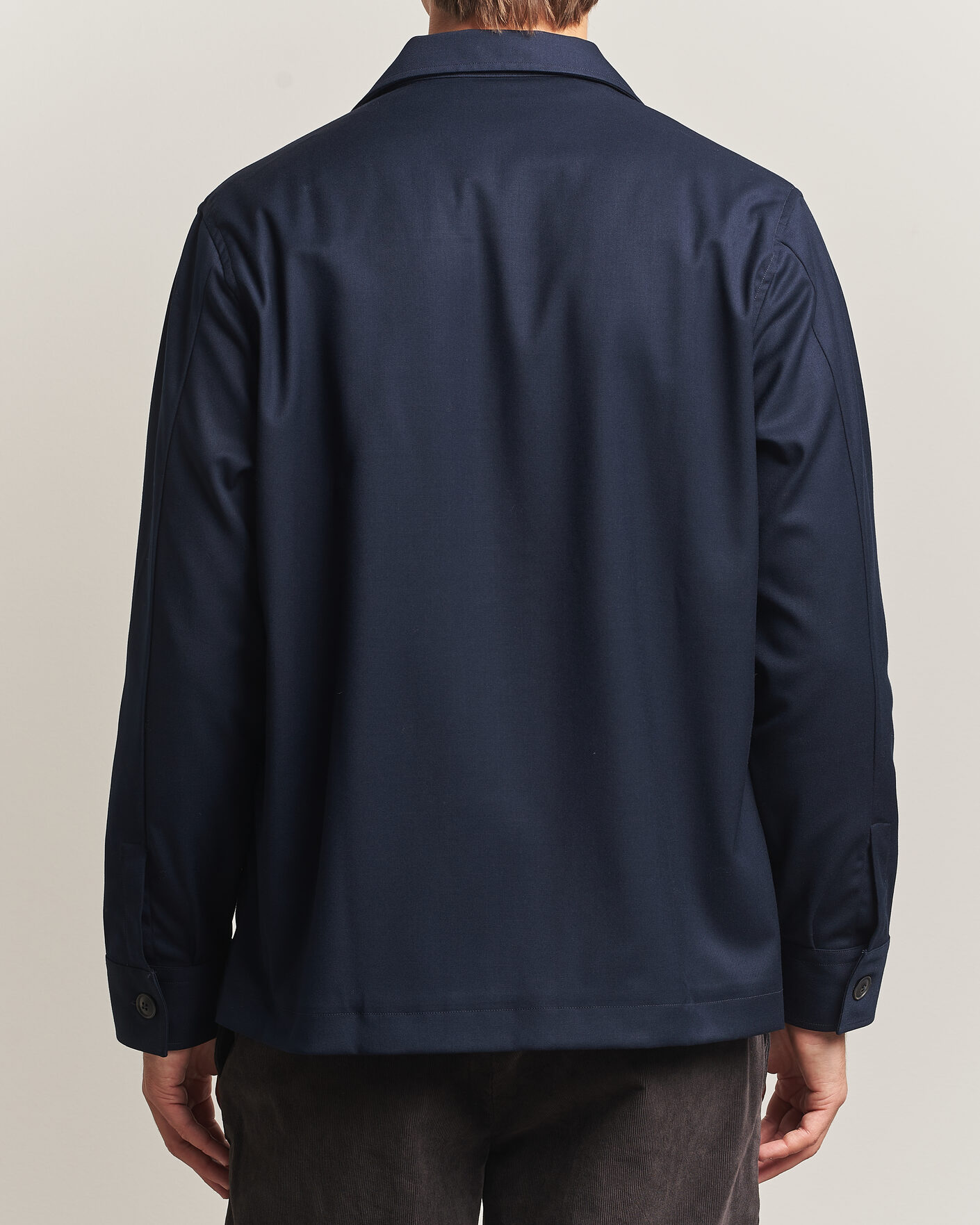 Mies | Kauluspaidat | Grigio | Twill Overshirt Navy