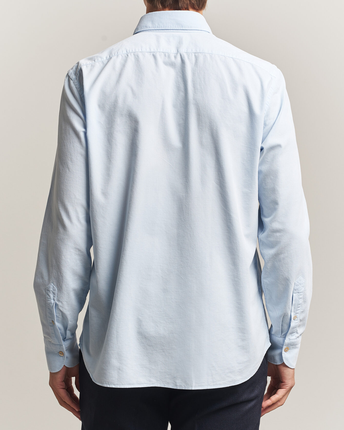 Mies | Kauluspaidat | Grigio | Corduroy Shirt Light Blue