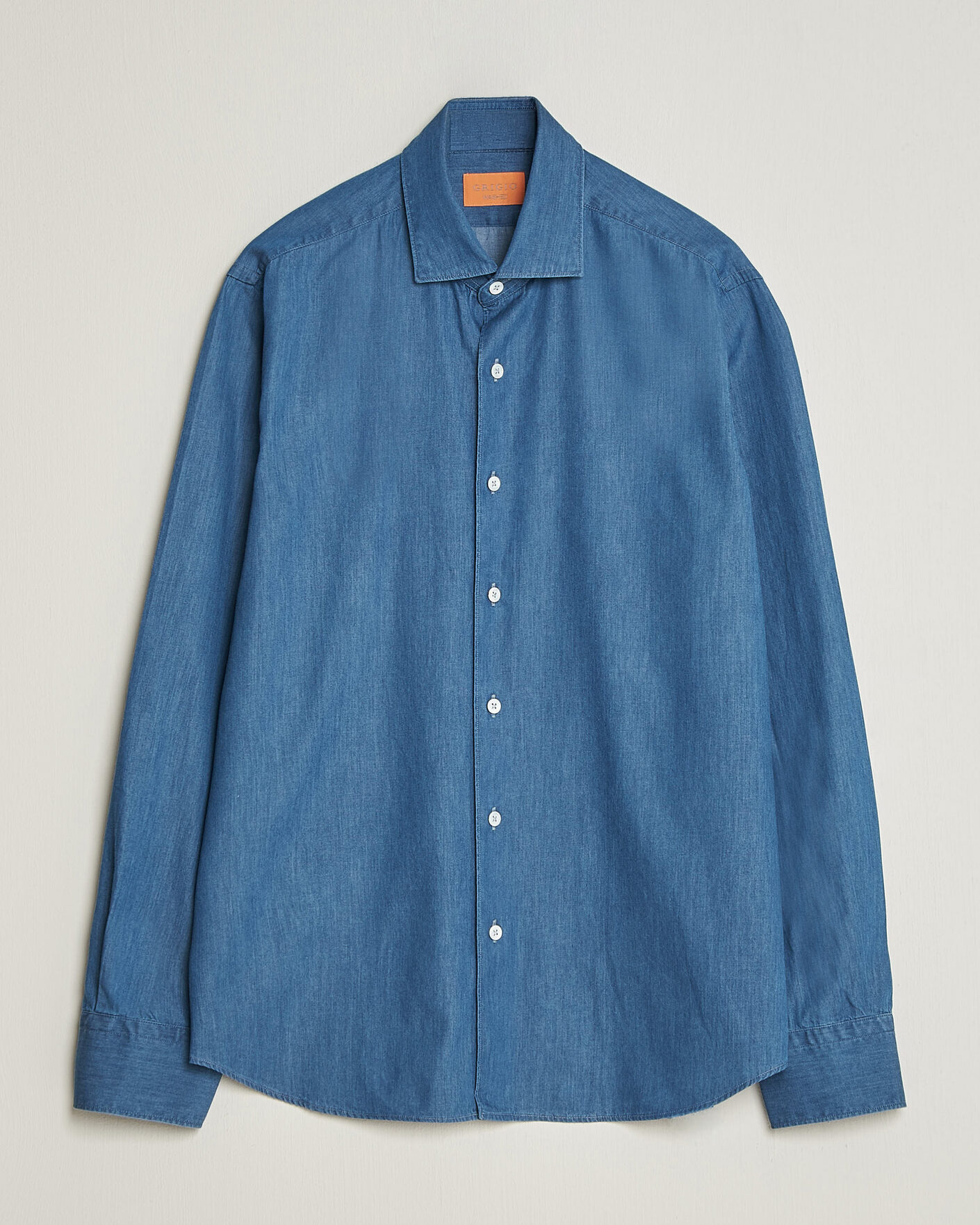 Mies | Kauluspaidat | Grigio | Denim Shirt Light Blue