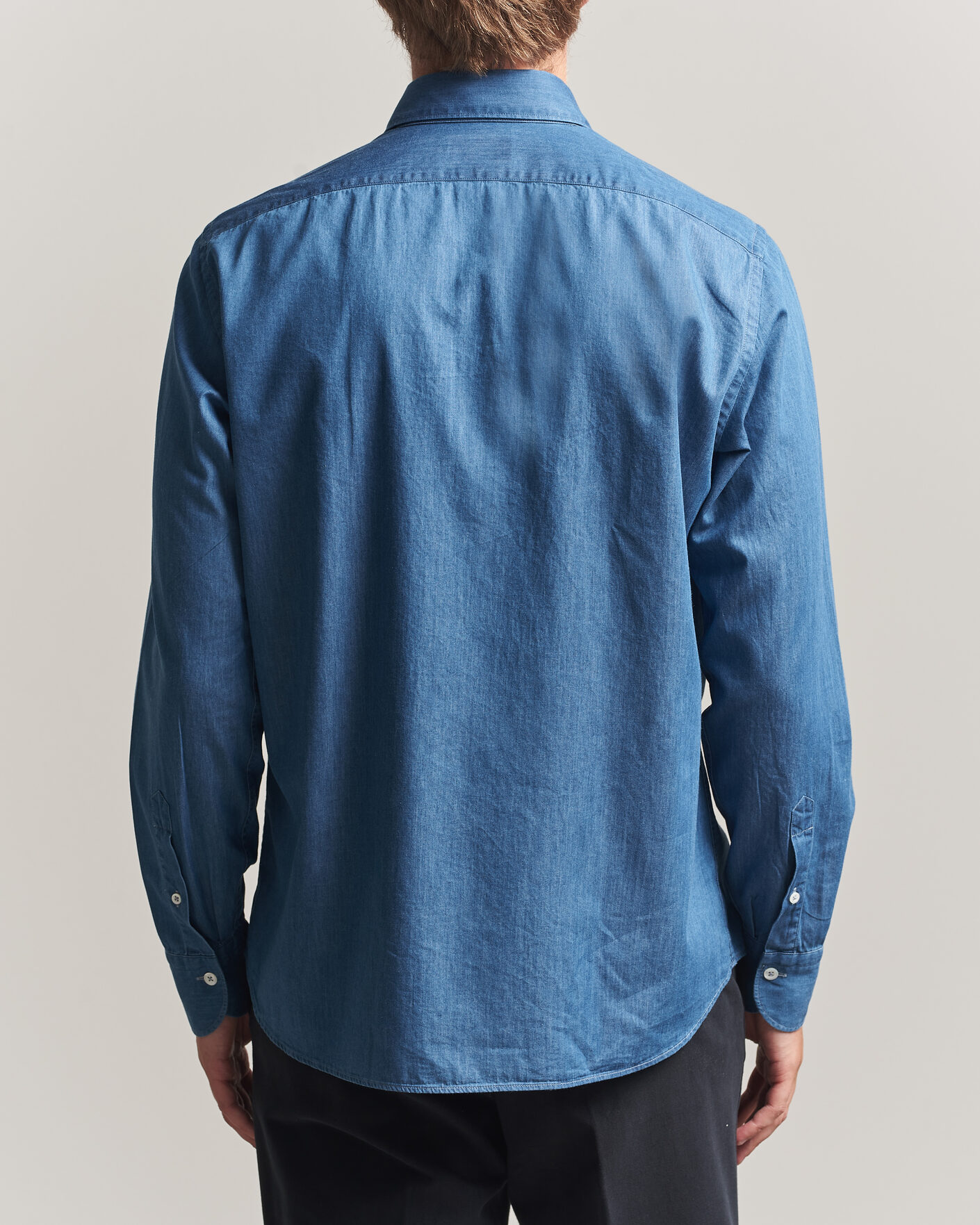 Mies | Kauluspaidat | Grigio | Denim Shirt Light Blue