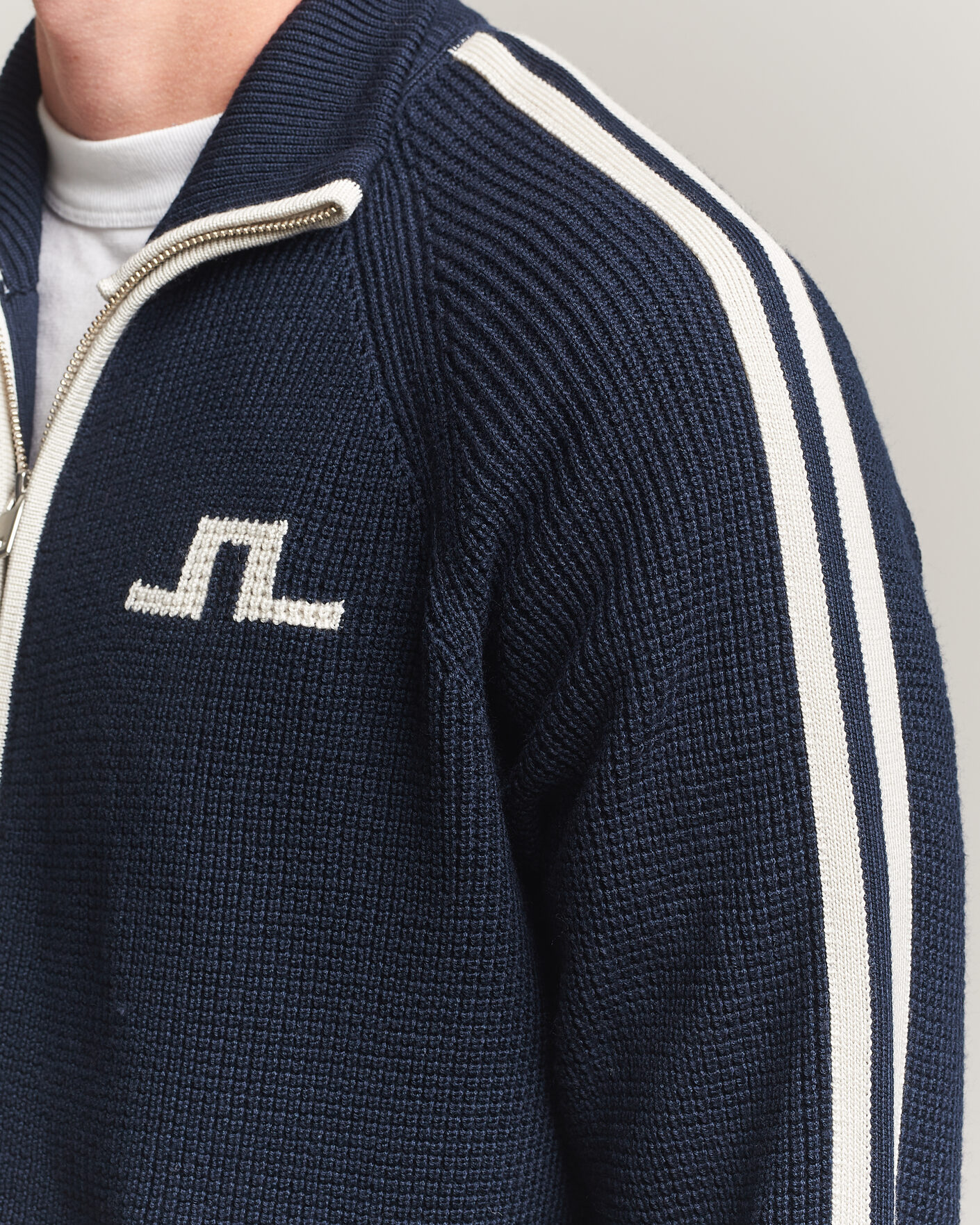 Mies | Puserot | J.Lindeberg | Craig Knitted Full Zip JL Navy