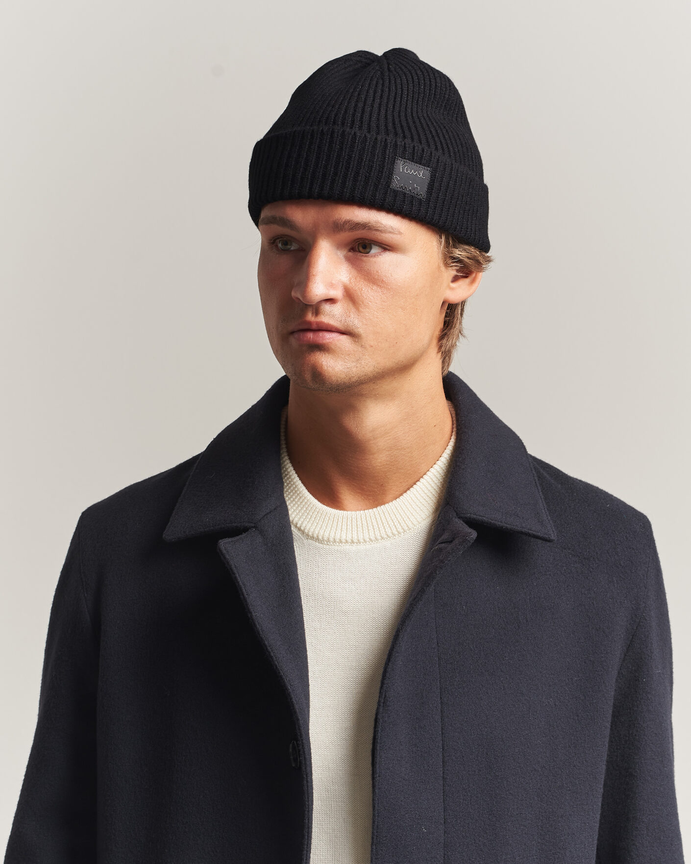 Mies | Pipot | Paul Smith | Cashmere Beanie Black