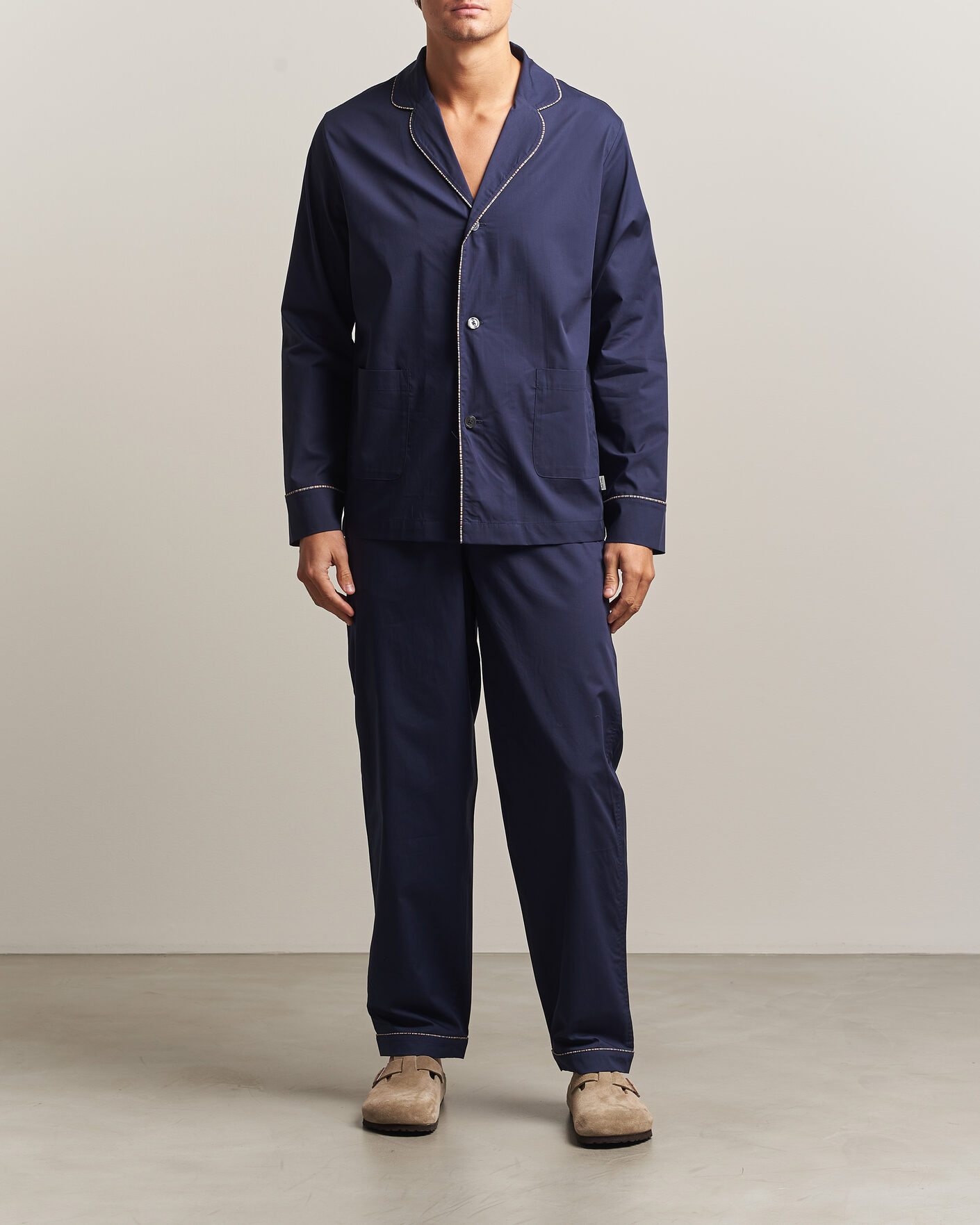 Mies | Yöpuvut ja kylpytakit | Paul Smith | Signature Piped Pyjama Set Navy