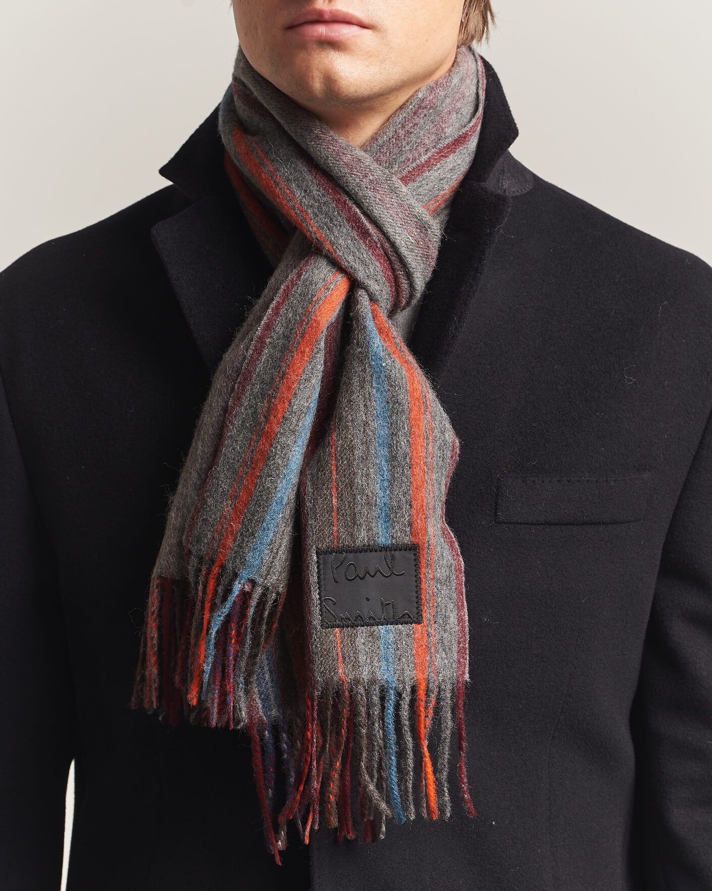 Mies | Kaulaliinat | Paul Smith | Lambswool Striped Scarf Red
