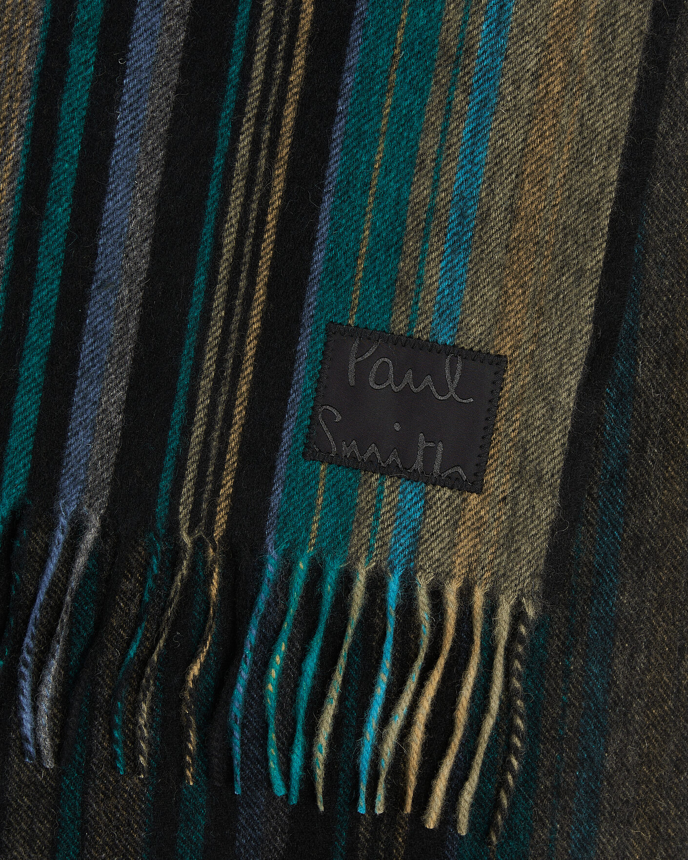 Mies | Kaulaliinat | Paul Smith | Lambswool Striped Scarf Black