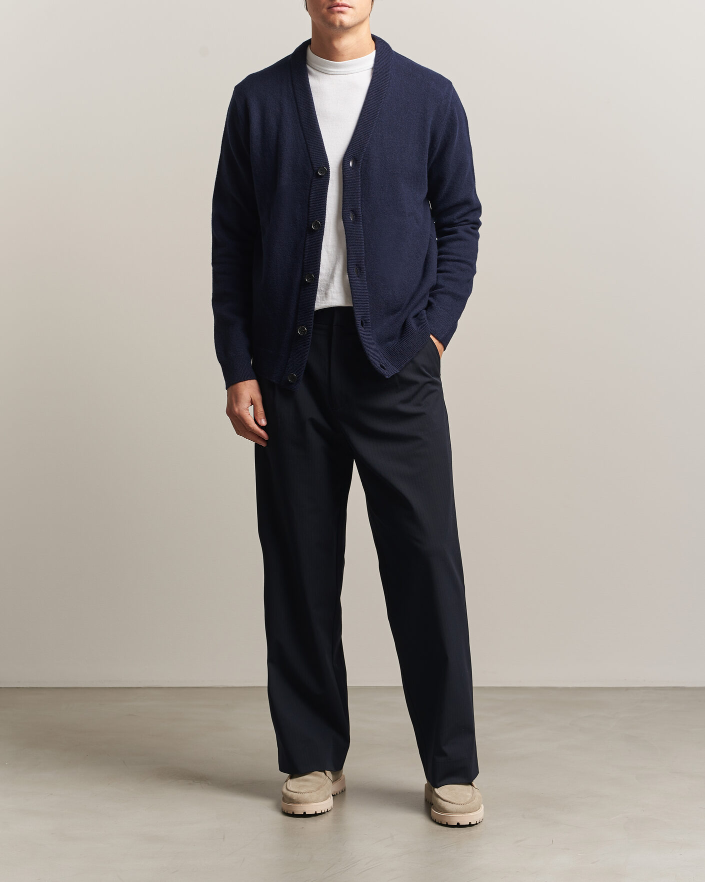Mies | Puserot | PS Paul Smith | Wool Knitted Cardigan Navy